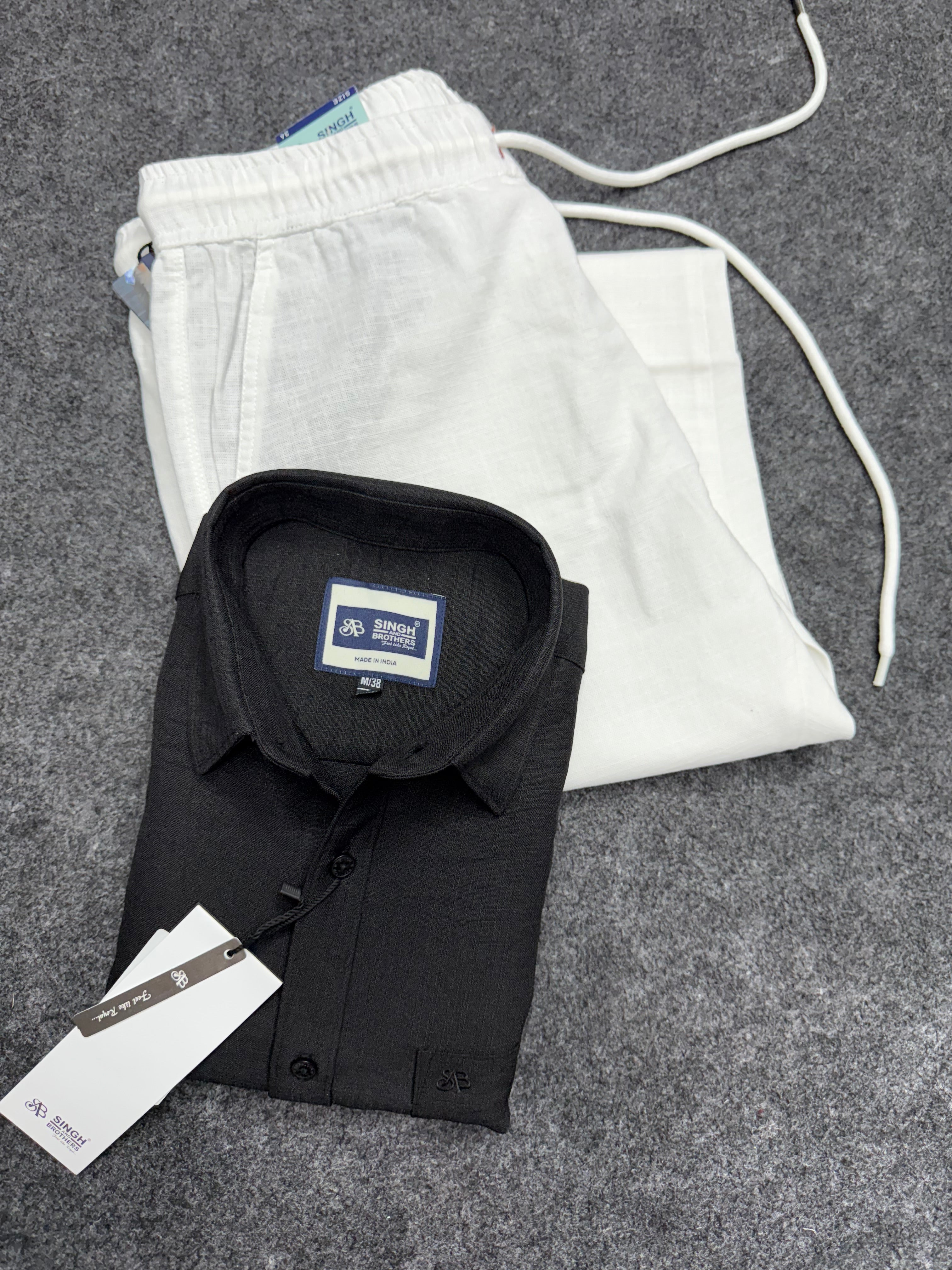 Milange linen Shirt With linen Pant