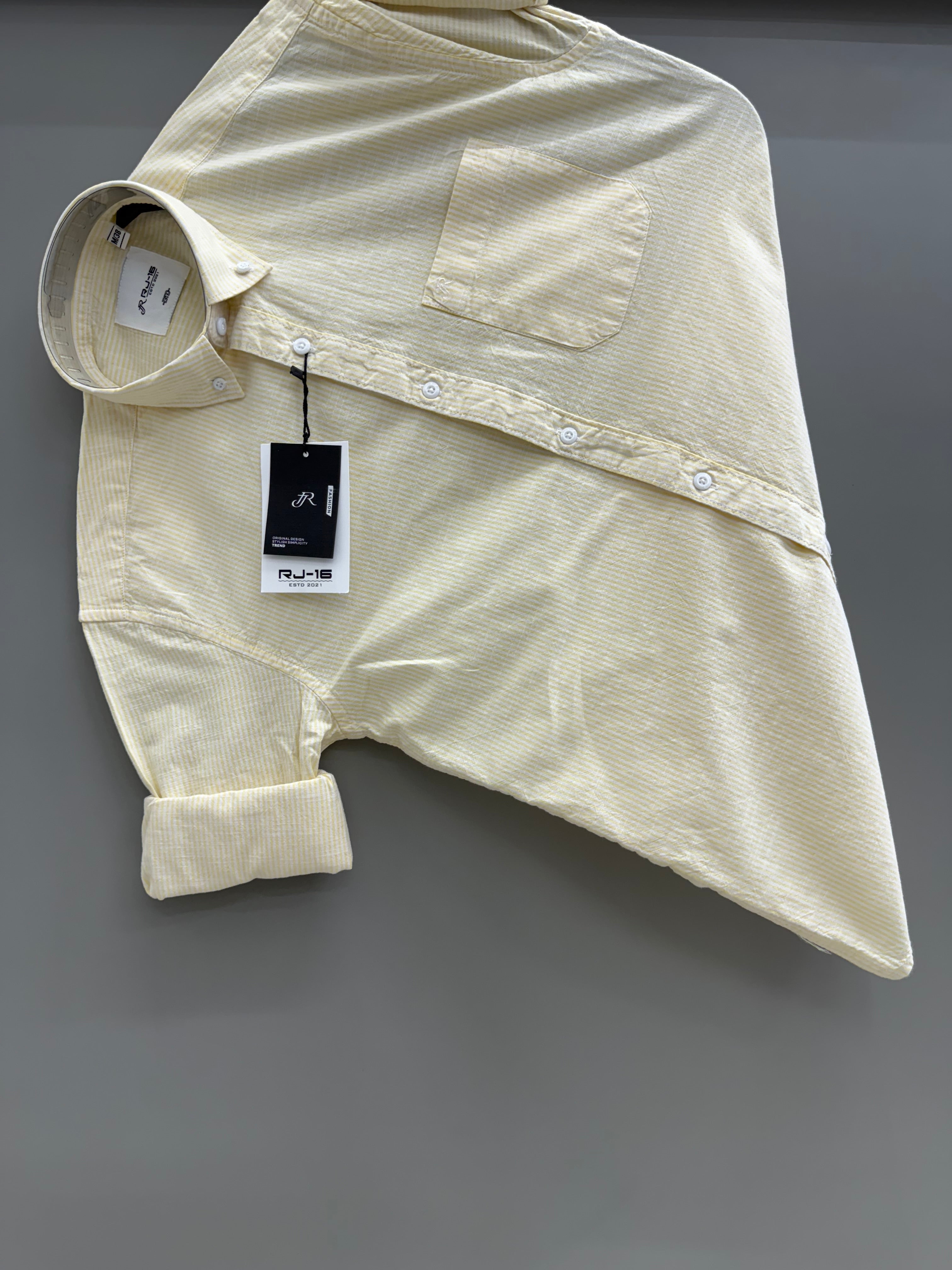 Oxford yellow strip Shirt