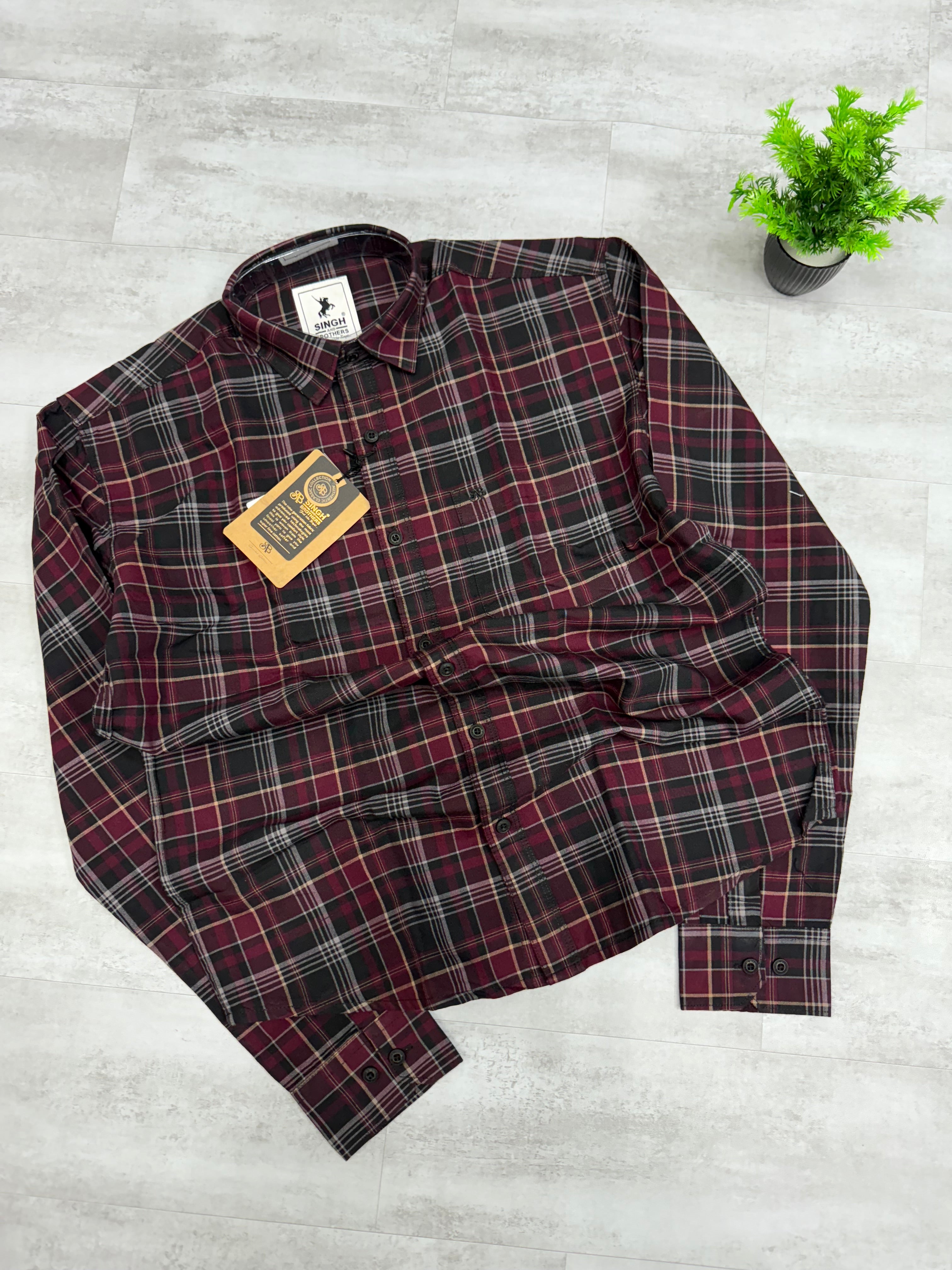 Heavy oxford Check Shirt - 15012026