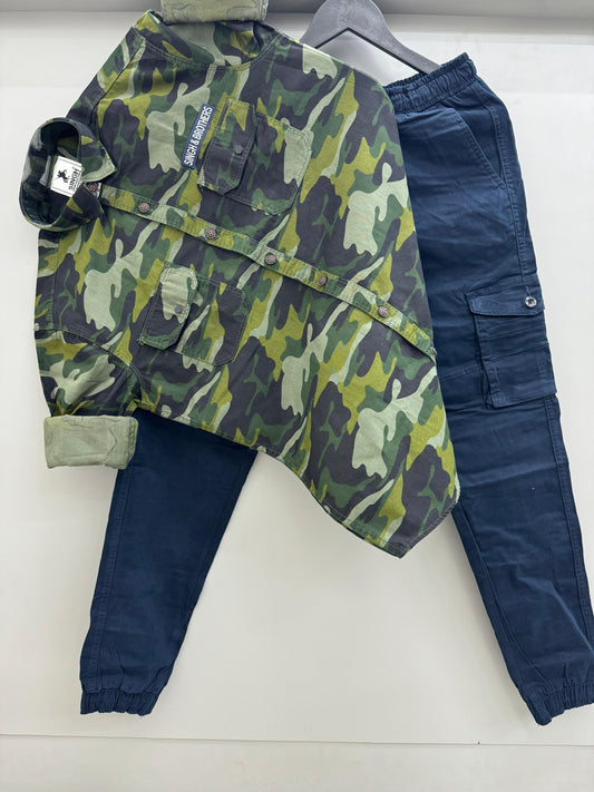 Army shirt with Jogger