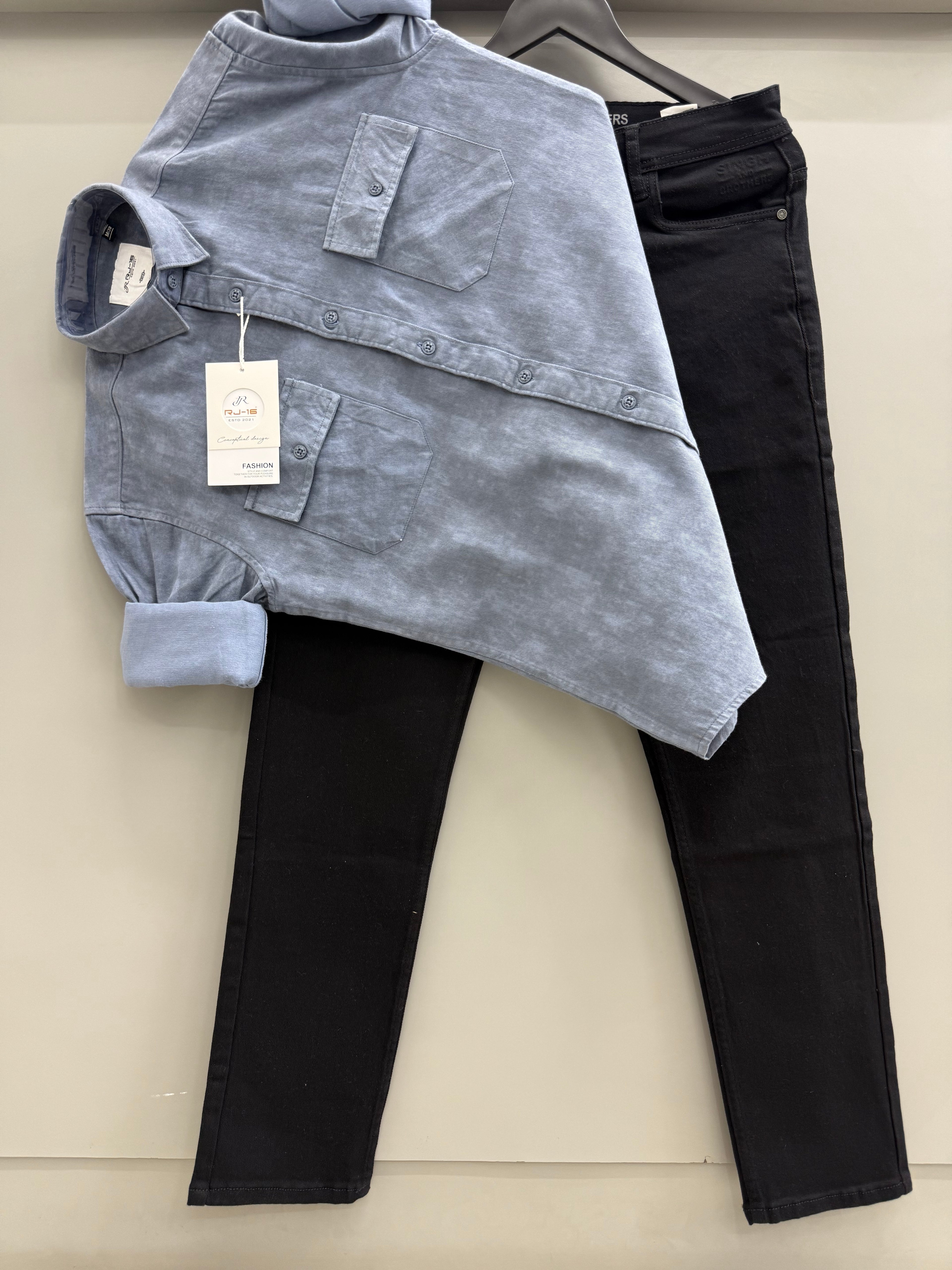 DP back print shirt With jeans pant