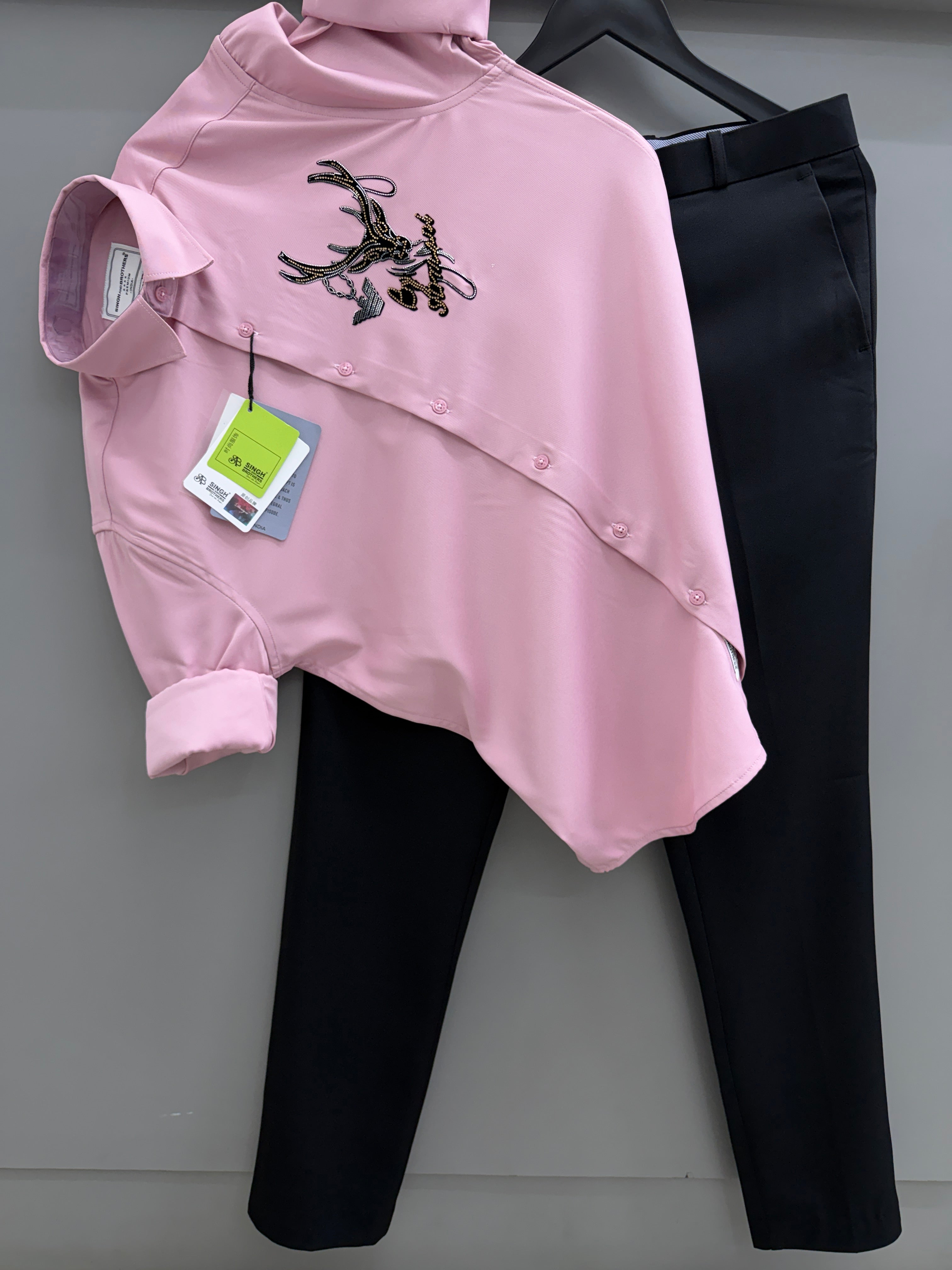 Stone Shirt With Trouser pant ( Normal wash )