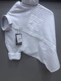 Linen strip shirt - blue
