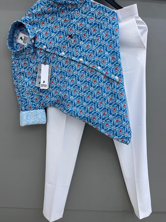 Printed Shirt with Trouser Pant (Combo)