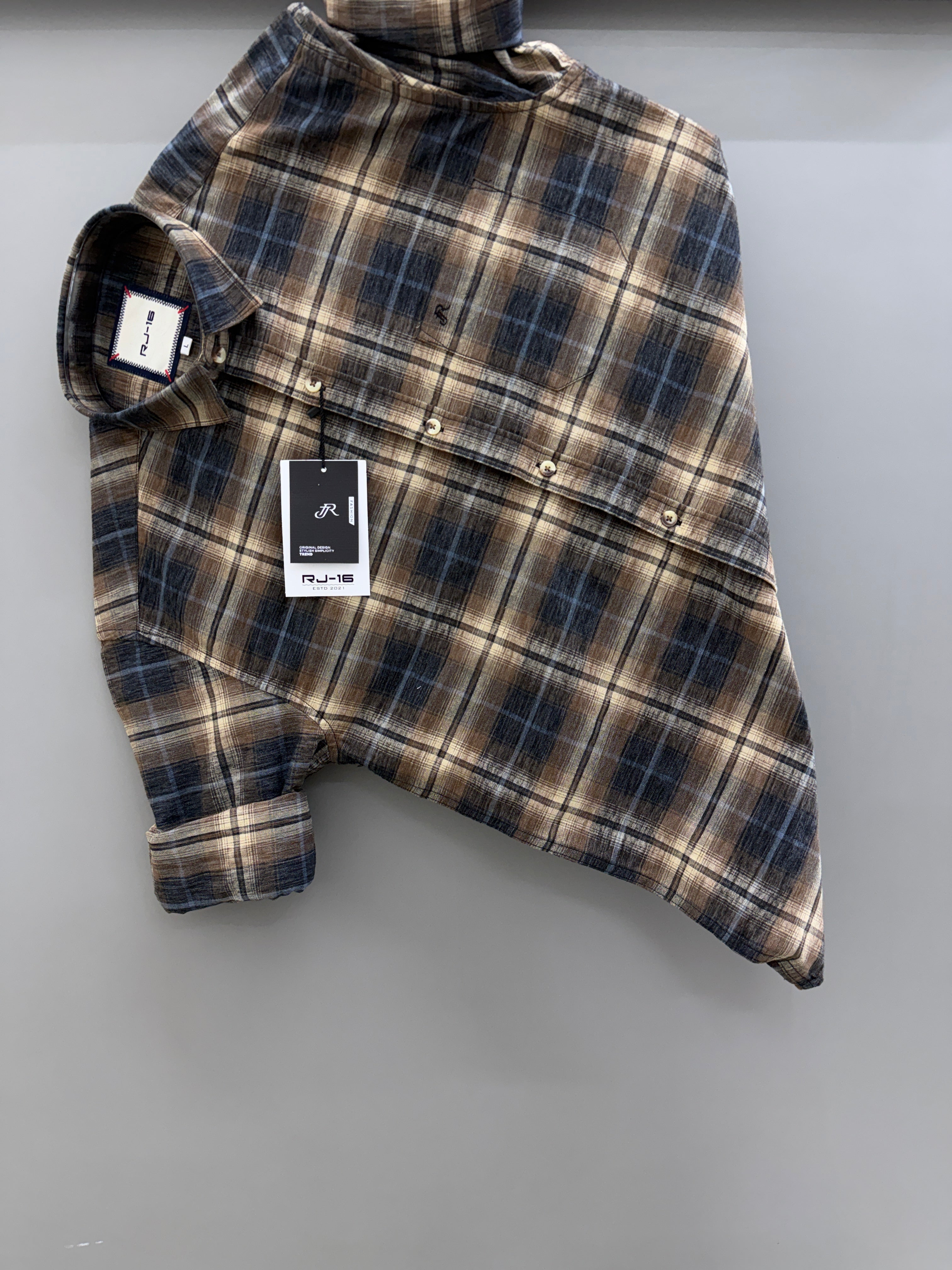Heavy oxford Check Shirt