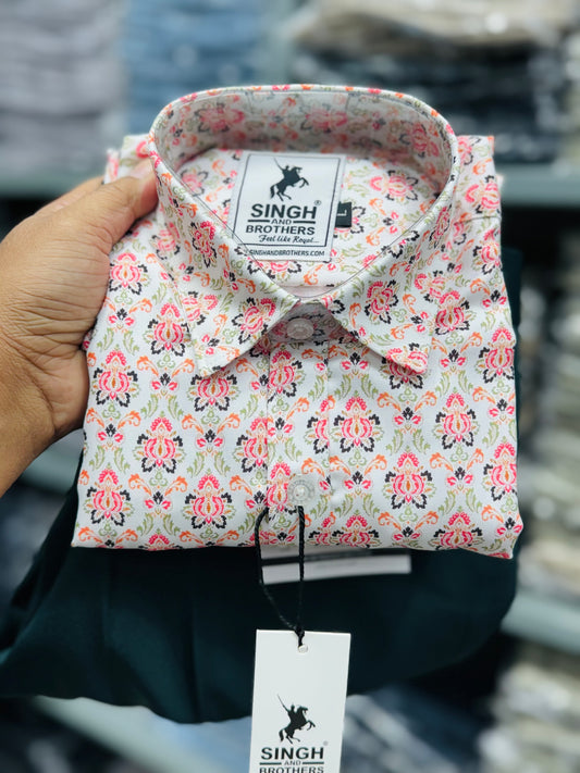 Printed Shirt with Trouser Pant (Combo)