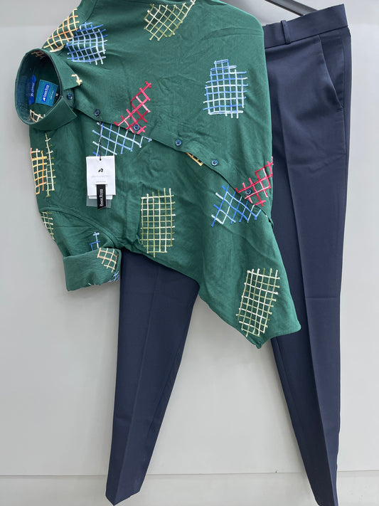 IMP Embroidery Jacquard Shirt With Trouser’