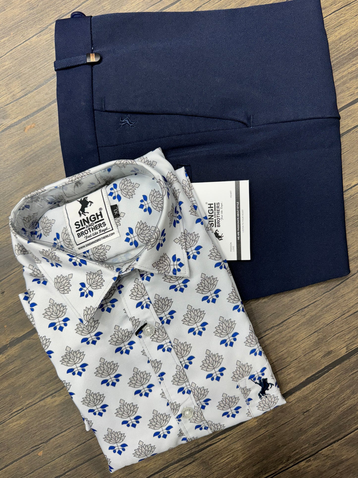 Printed Shirt with Trouser Pant (Combo)