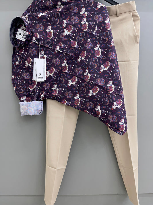 Printed kurta with Trouser Pant (Combo)