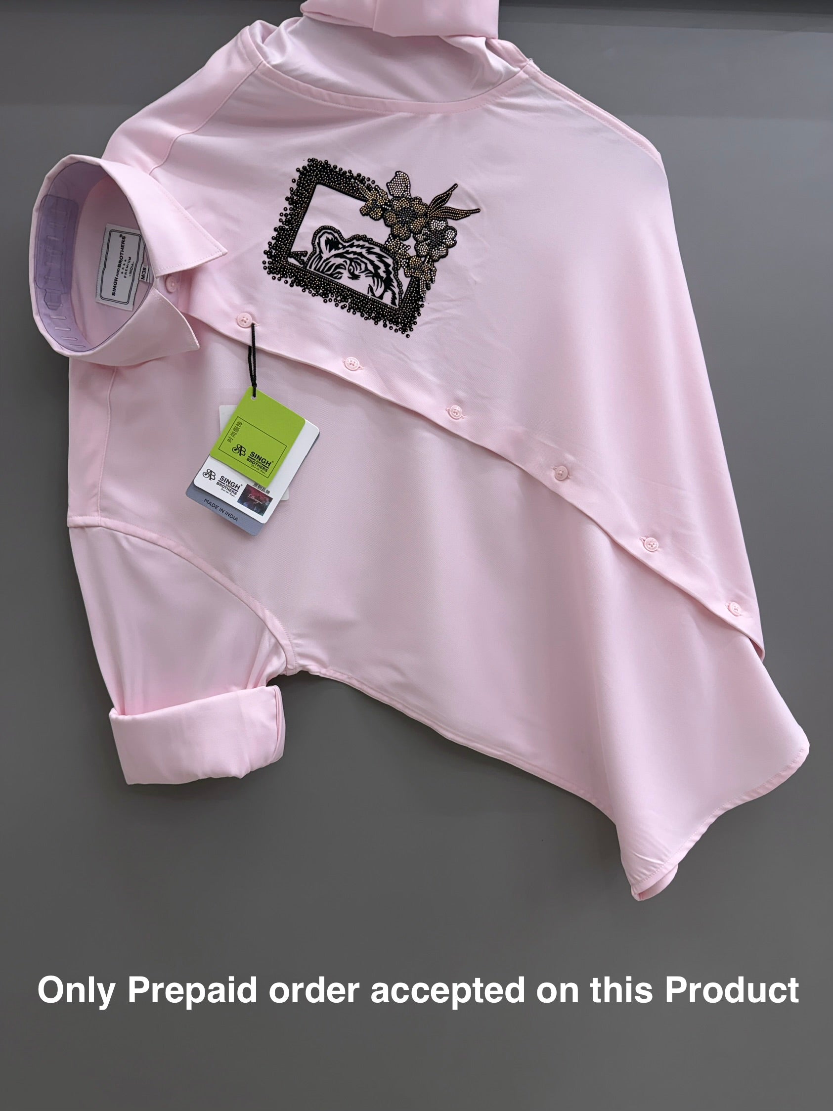 STONE WORK SHIRT - ( Normal wash )