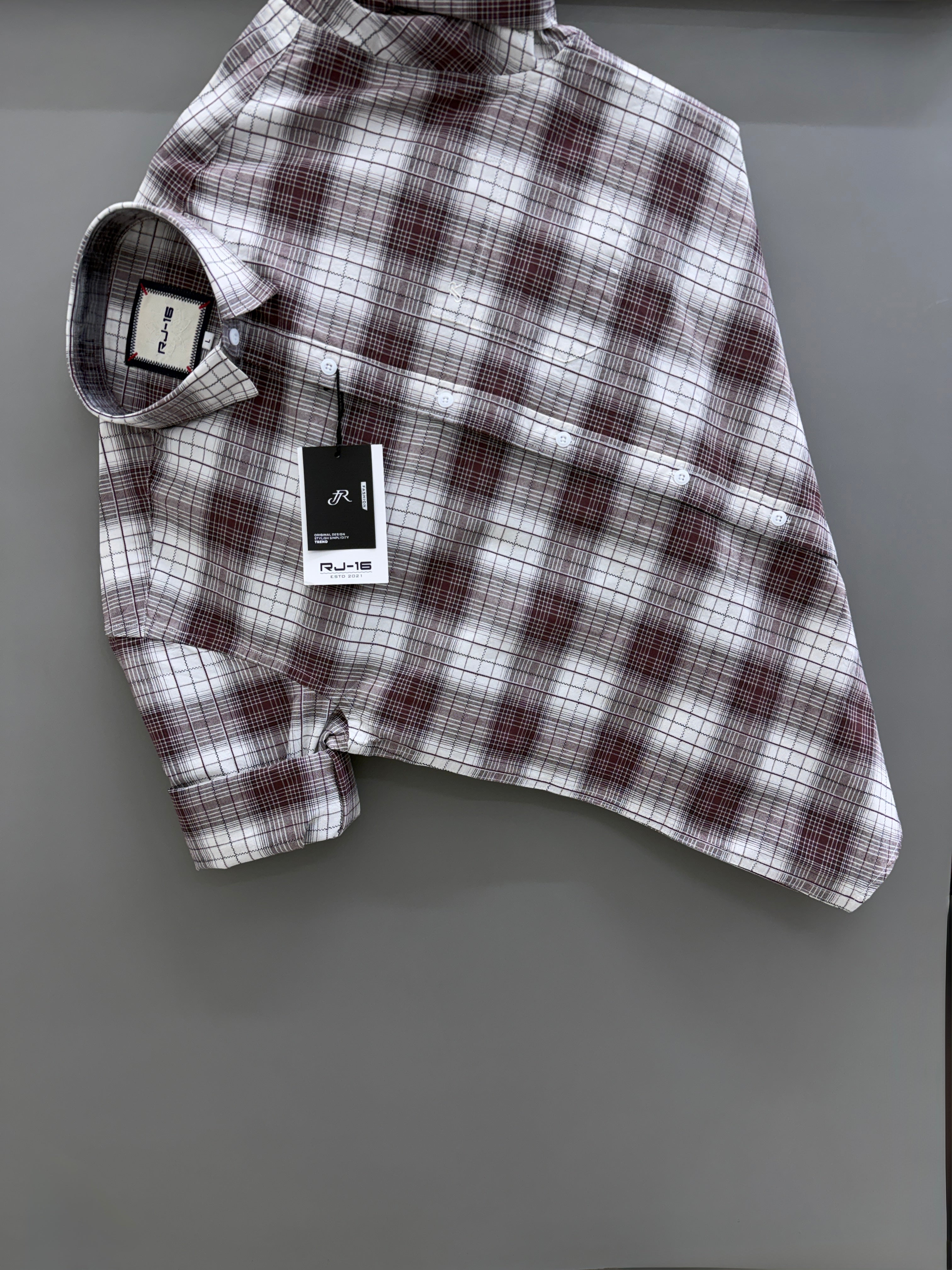 Heavy oxford Check Shirt
