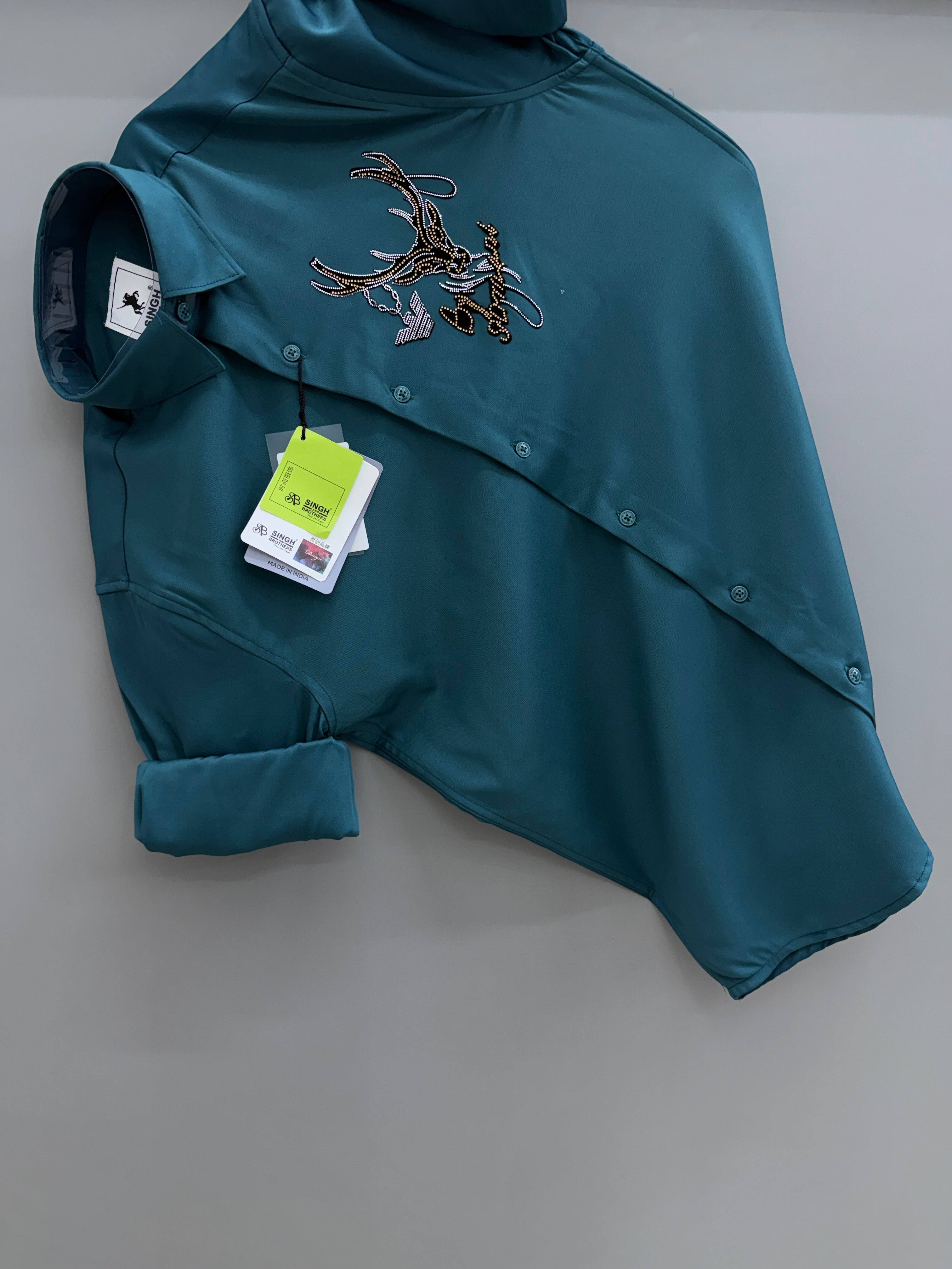 STONE WORK SHIRT - ( Normal wash )