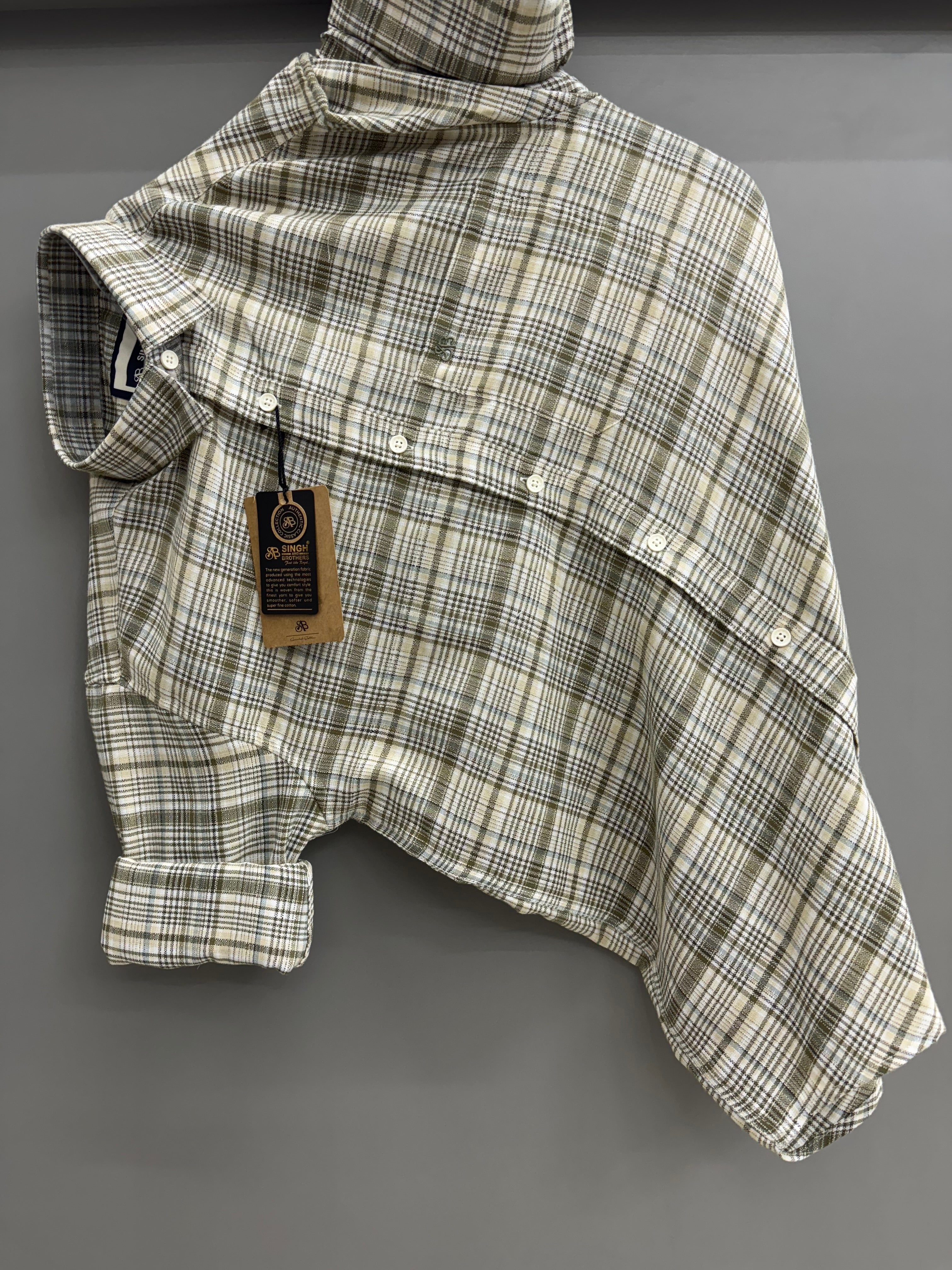 Linen Check shirt