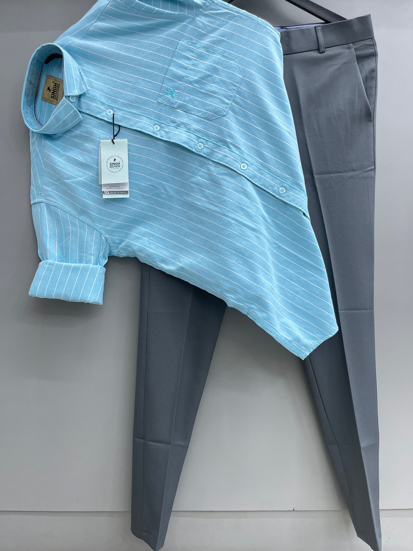 Strips Shirt With Trouser (Combo)