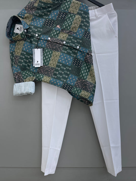 Printed Shirt with Trouser Pant (Combo)