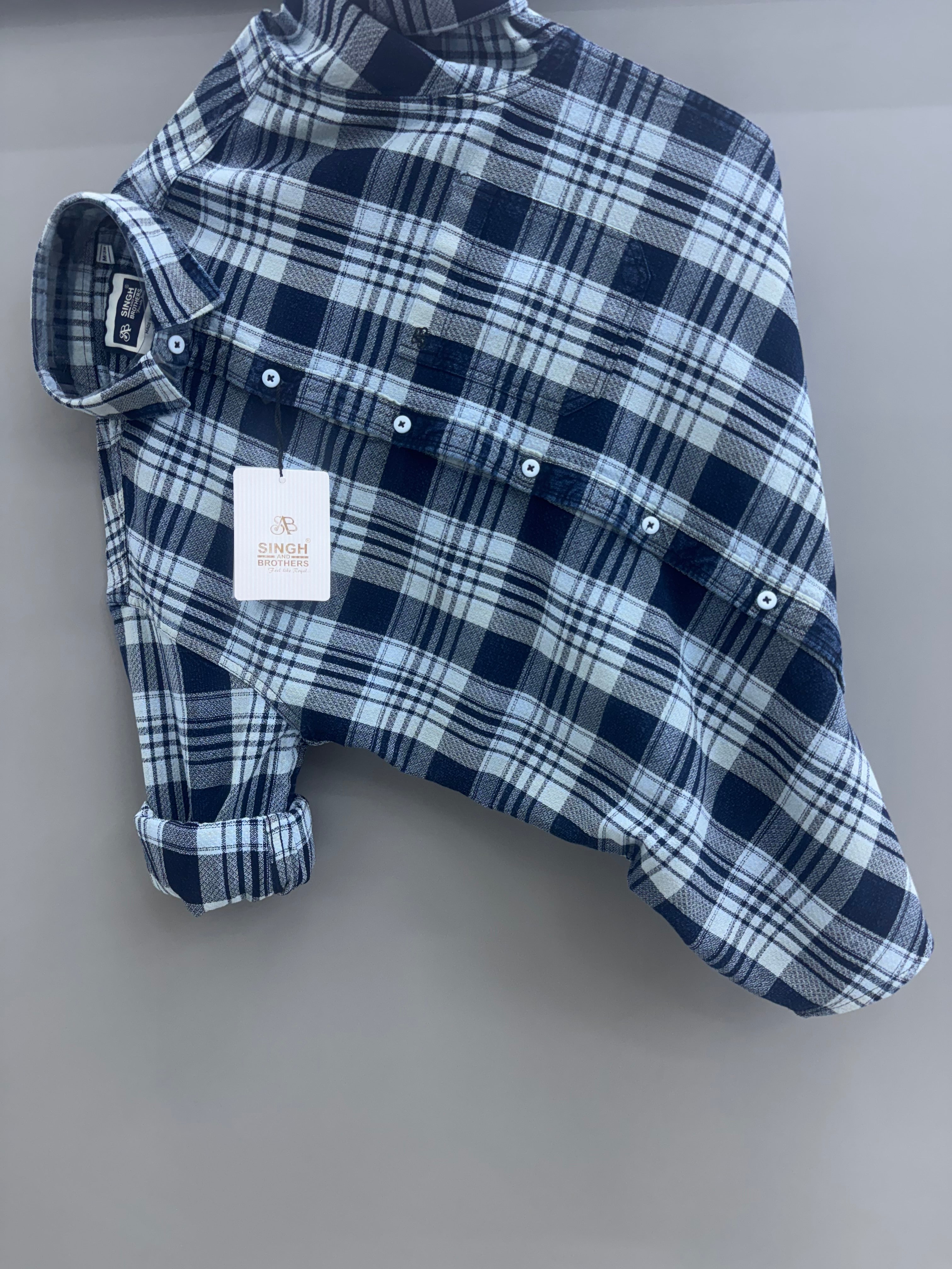 Indigo Check shirt
