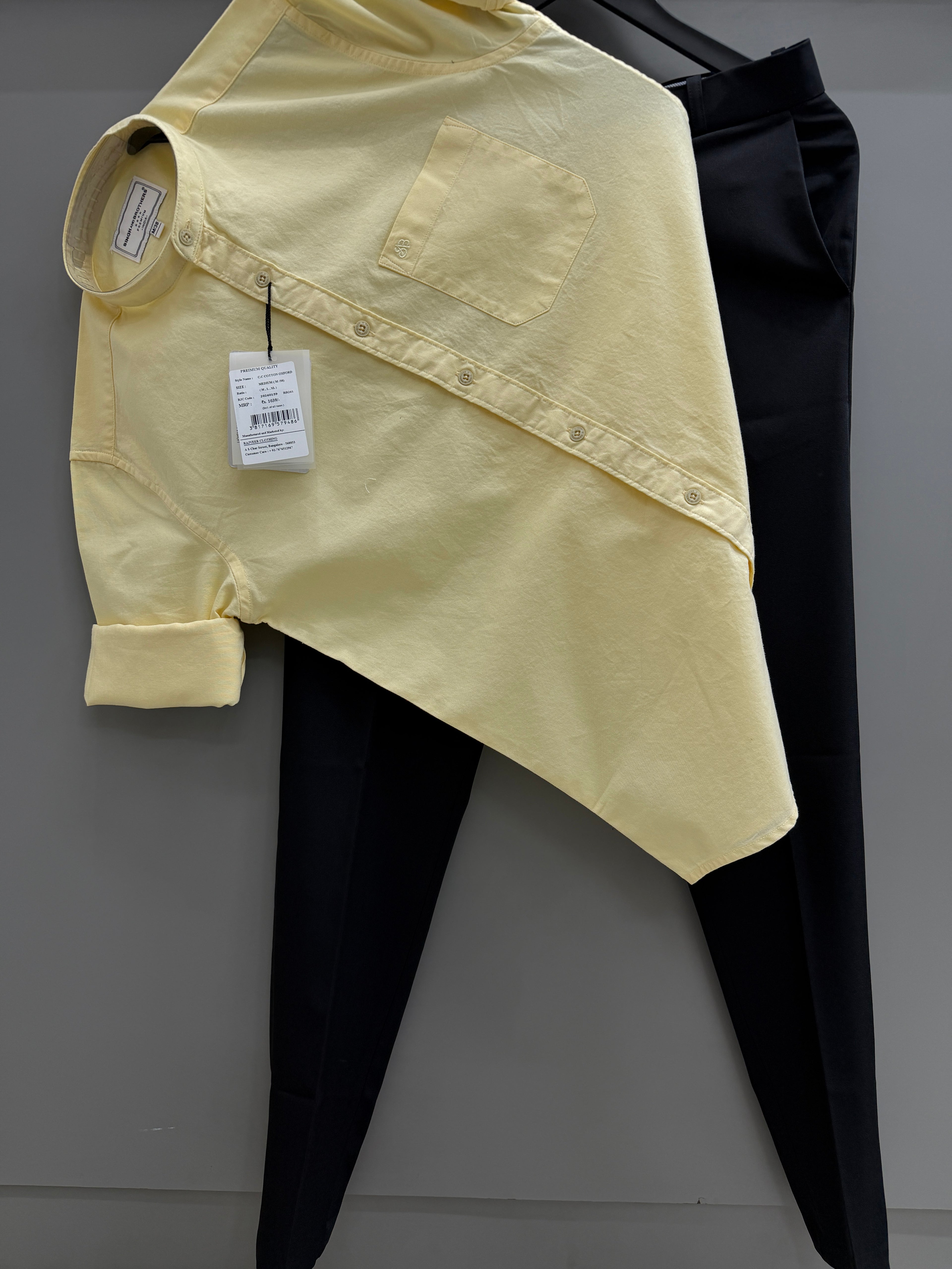 Chinese color shirt With Formal Pant