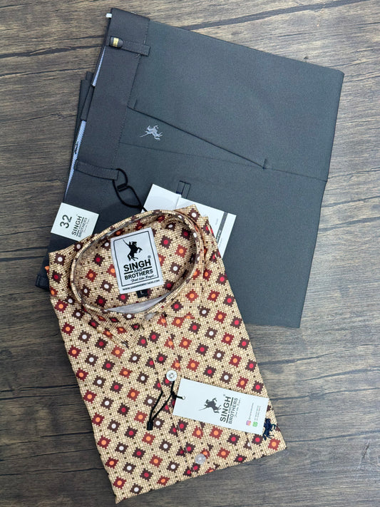 Printed Shirt with Trouser Pant (Combo)