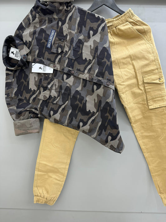Army shirt with Jogger