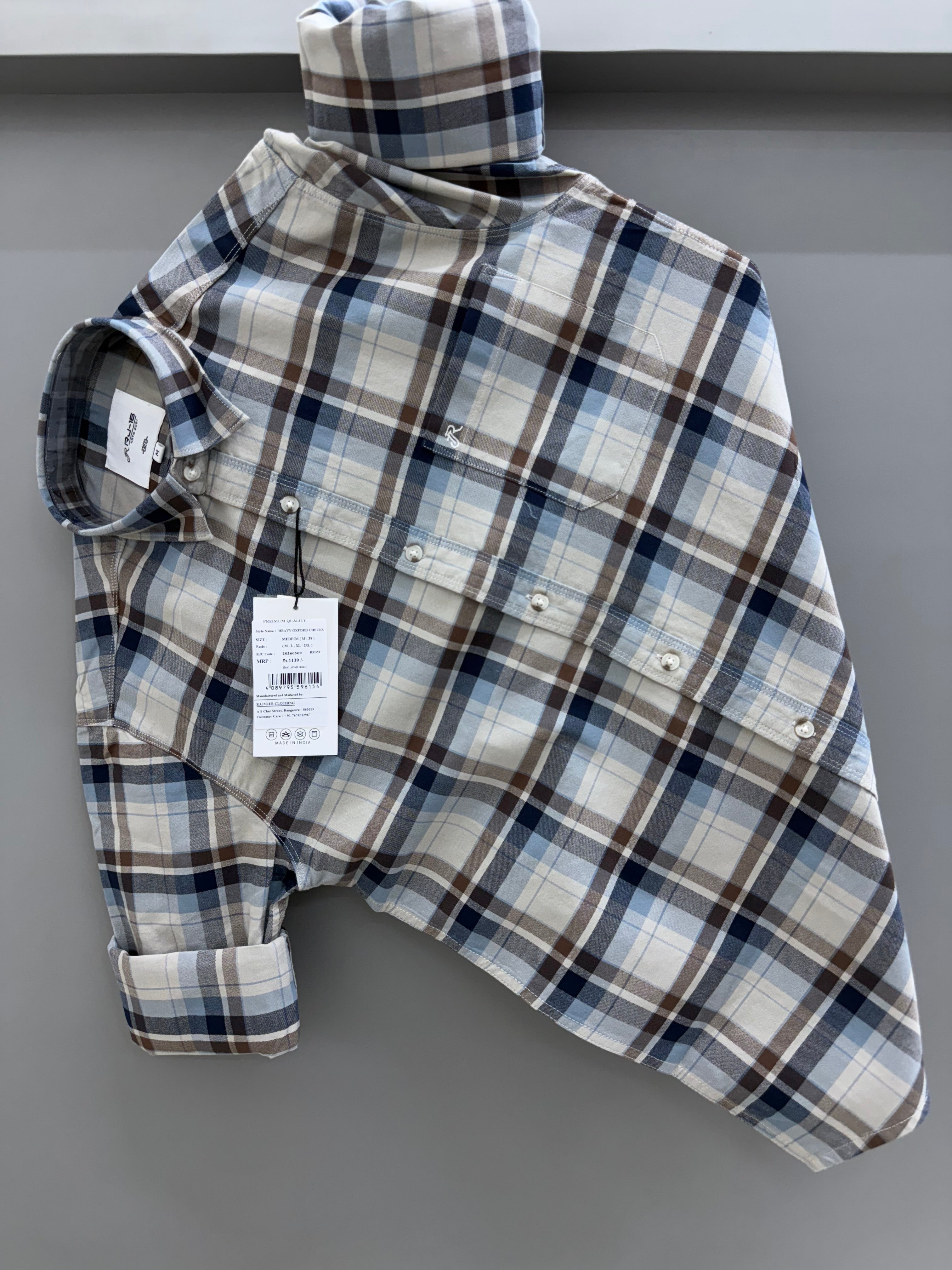 Heavy Oxford check Shirt
