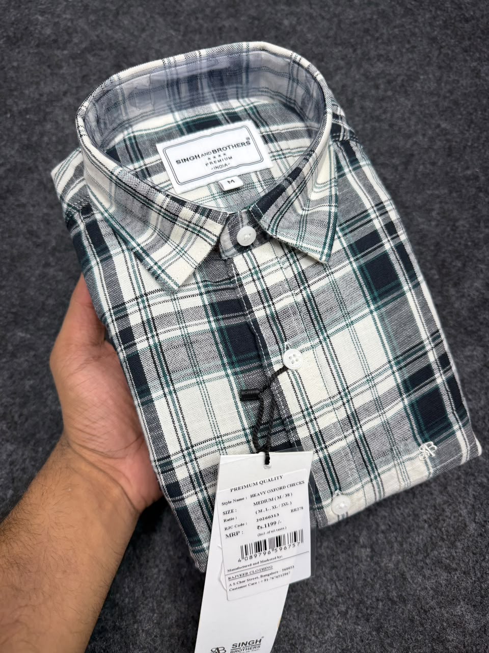 Heavy Oxford check Shirt - 3