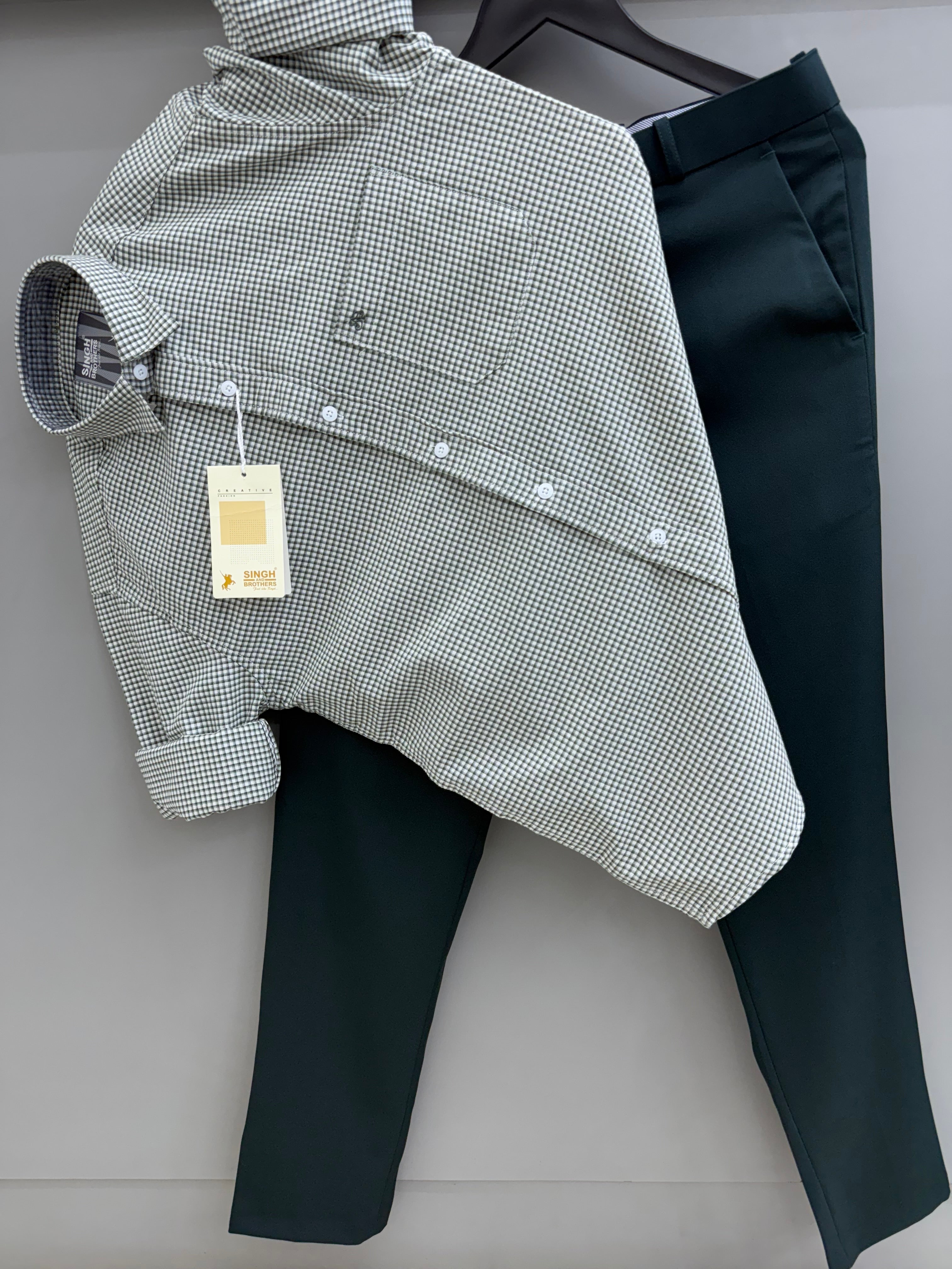 Check Shirt With Trouser pant