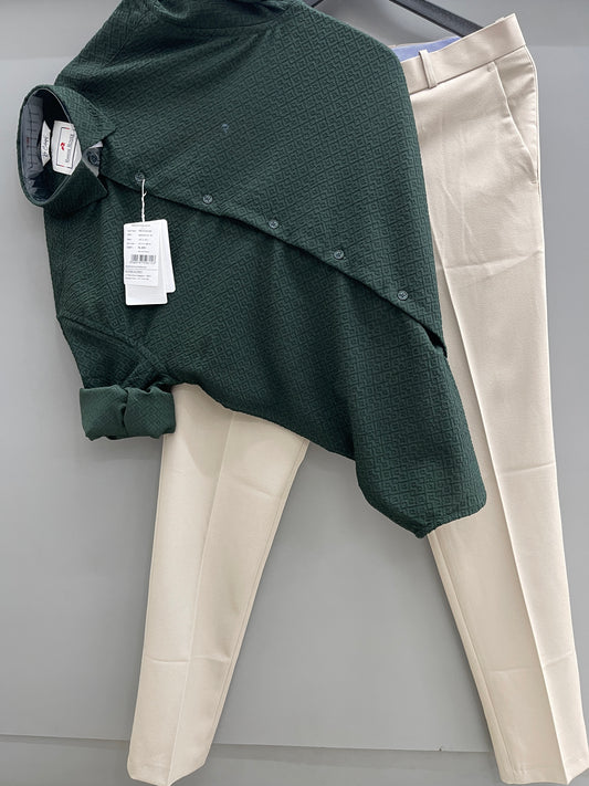 Jacquard Shirt With Trouser’s