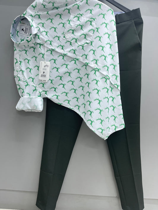 Printed Shirt with Trouser Pant (Combo)
