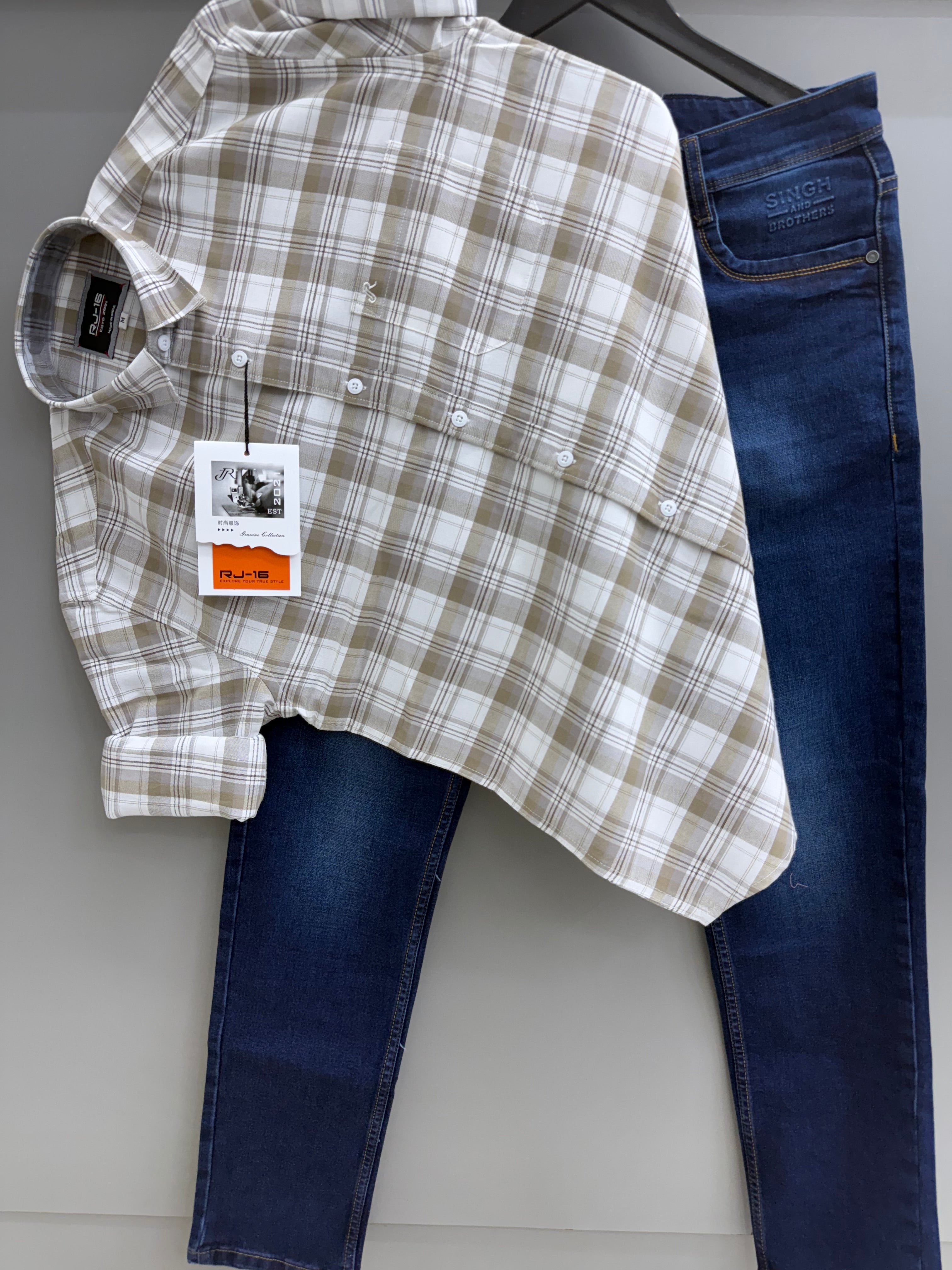 Check Shirt With jeans pant