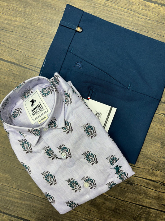 Printed Shirt with Trouser Pant (Combo)