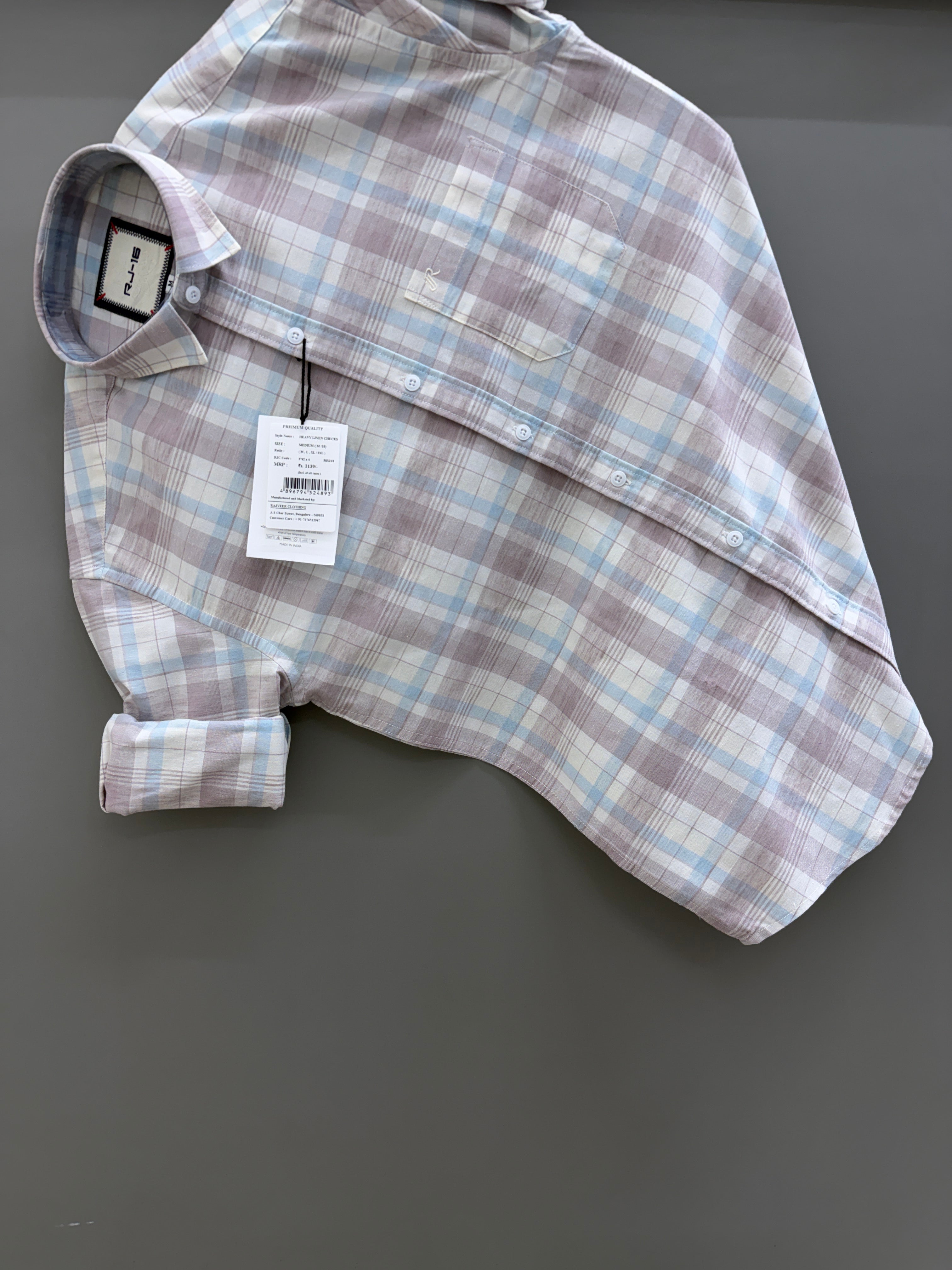 Heavy oxford Check Shirt
