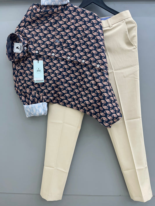 Printed Shirt with Trouser Pant (Combo)