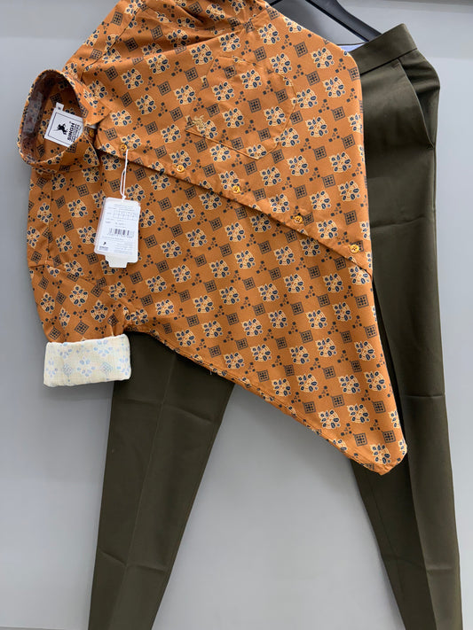 Printed Shirt with Trouser Pant (Combo)