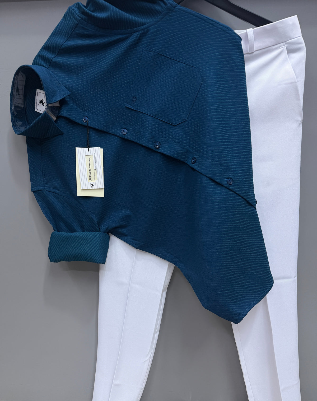 Jacquard Shirt With Trouser pant