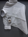 Linen strip shirt - brown