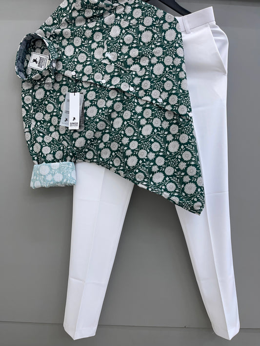 Printed Shirt with Trouser Pant (Combo)