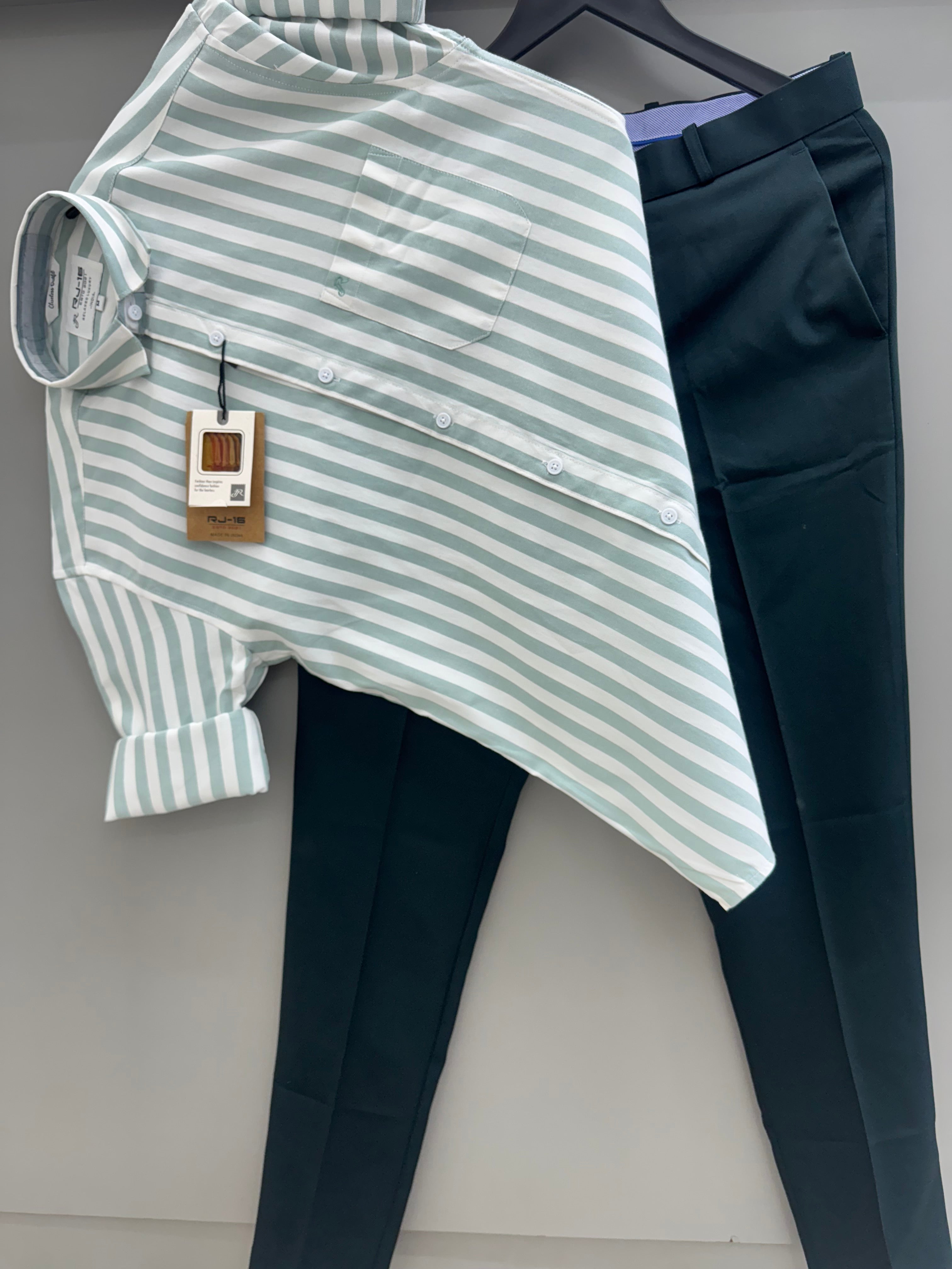 Strip Shirt With formal pant