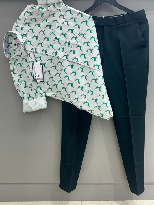 Printed Shirt with Trouser Pant (Combo)