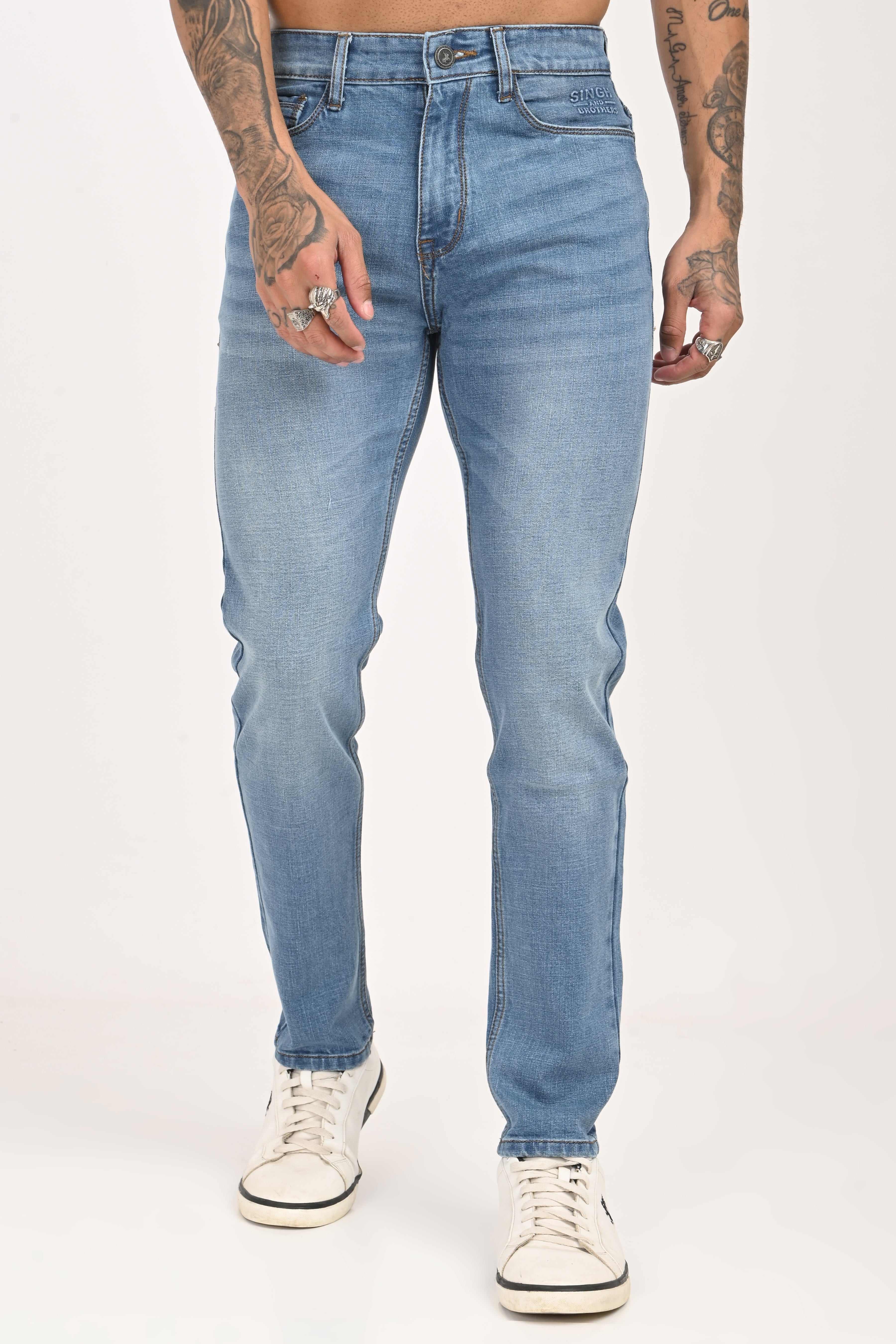 Light sky blue jeans - 13