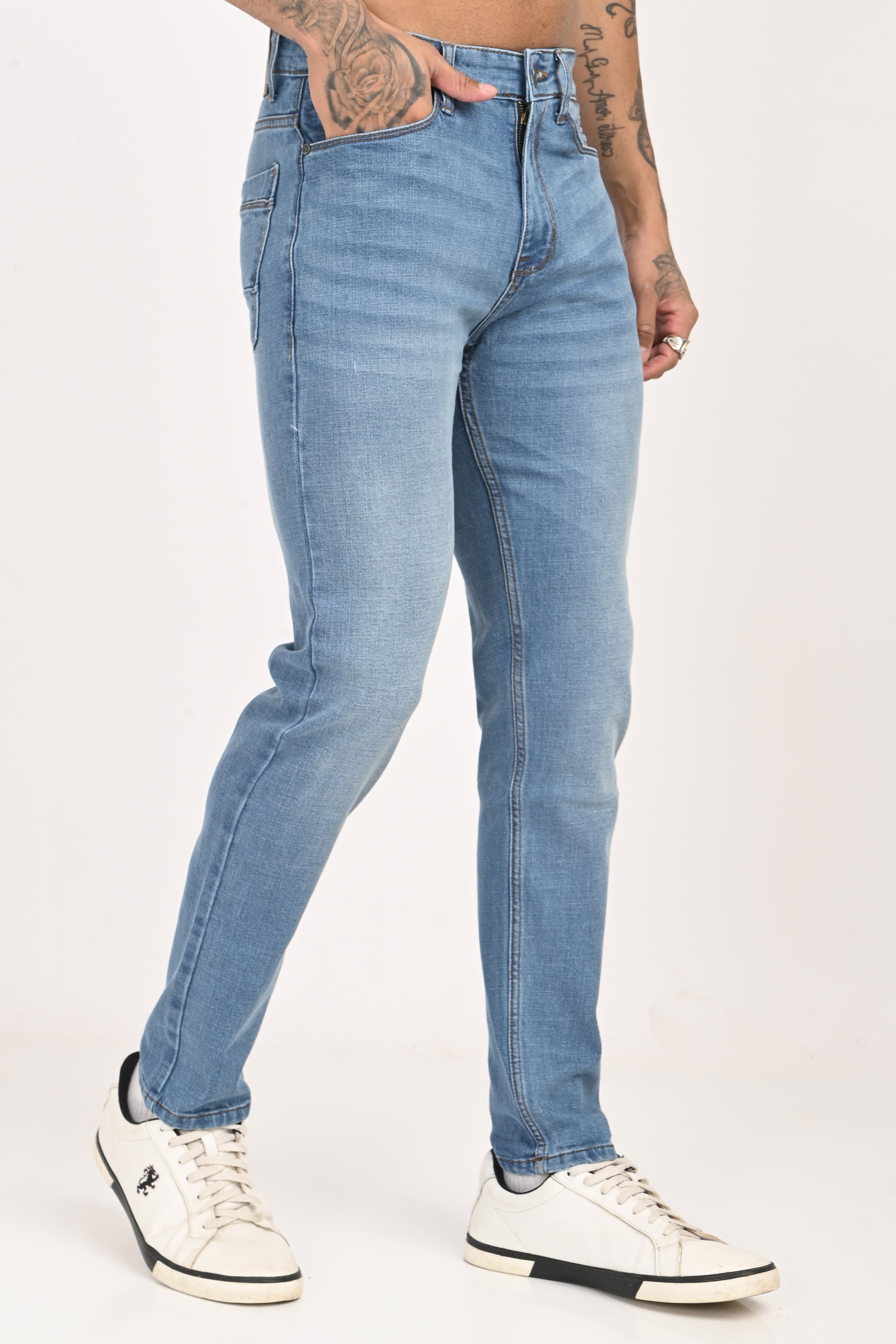 Light sky blue jeans - 13