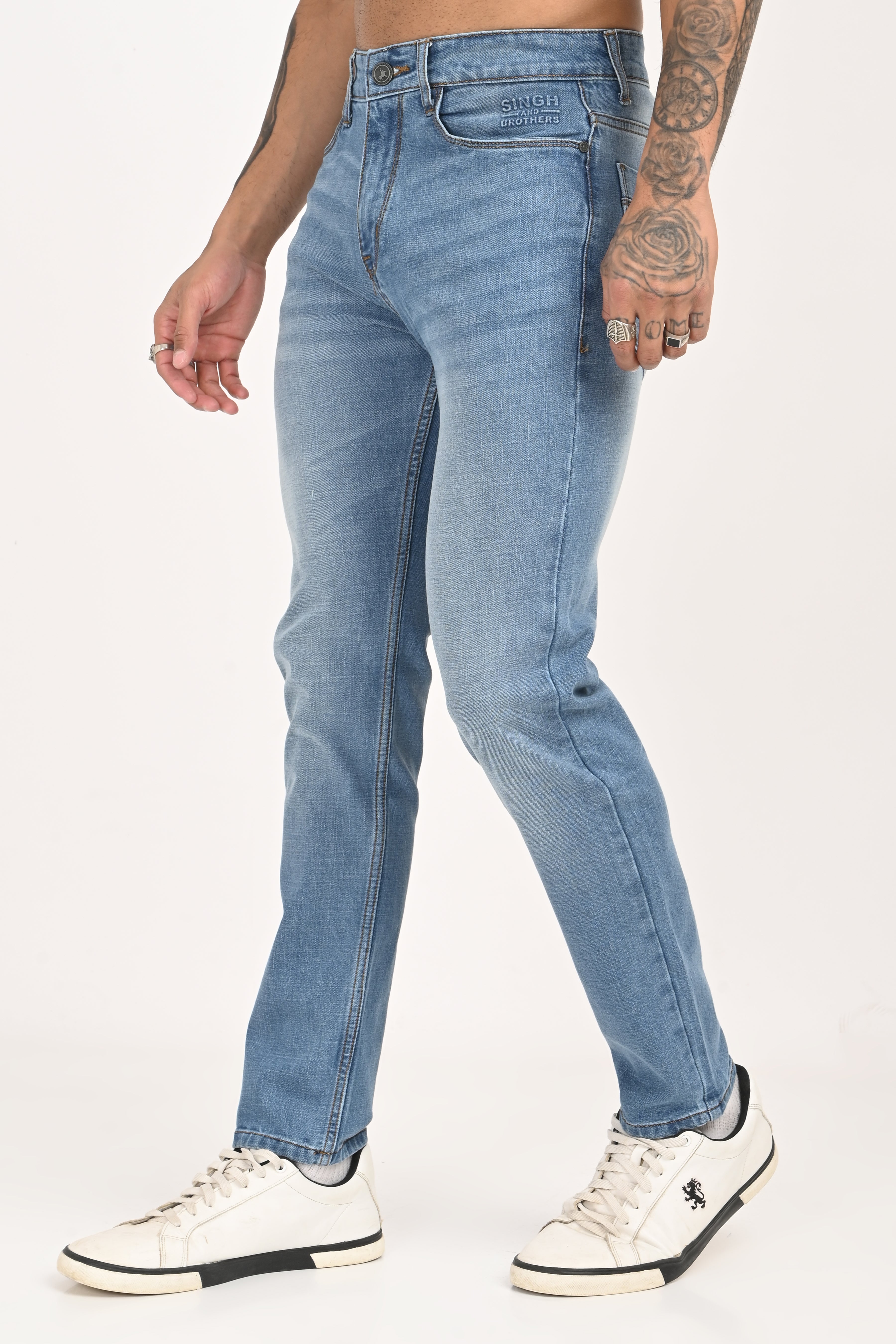 Light sky blue jeans - 13