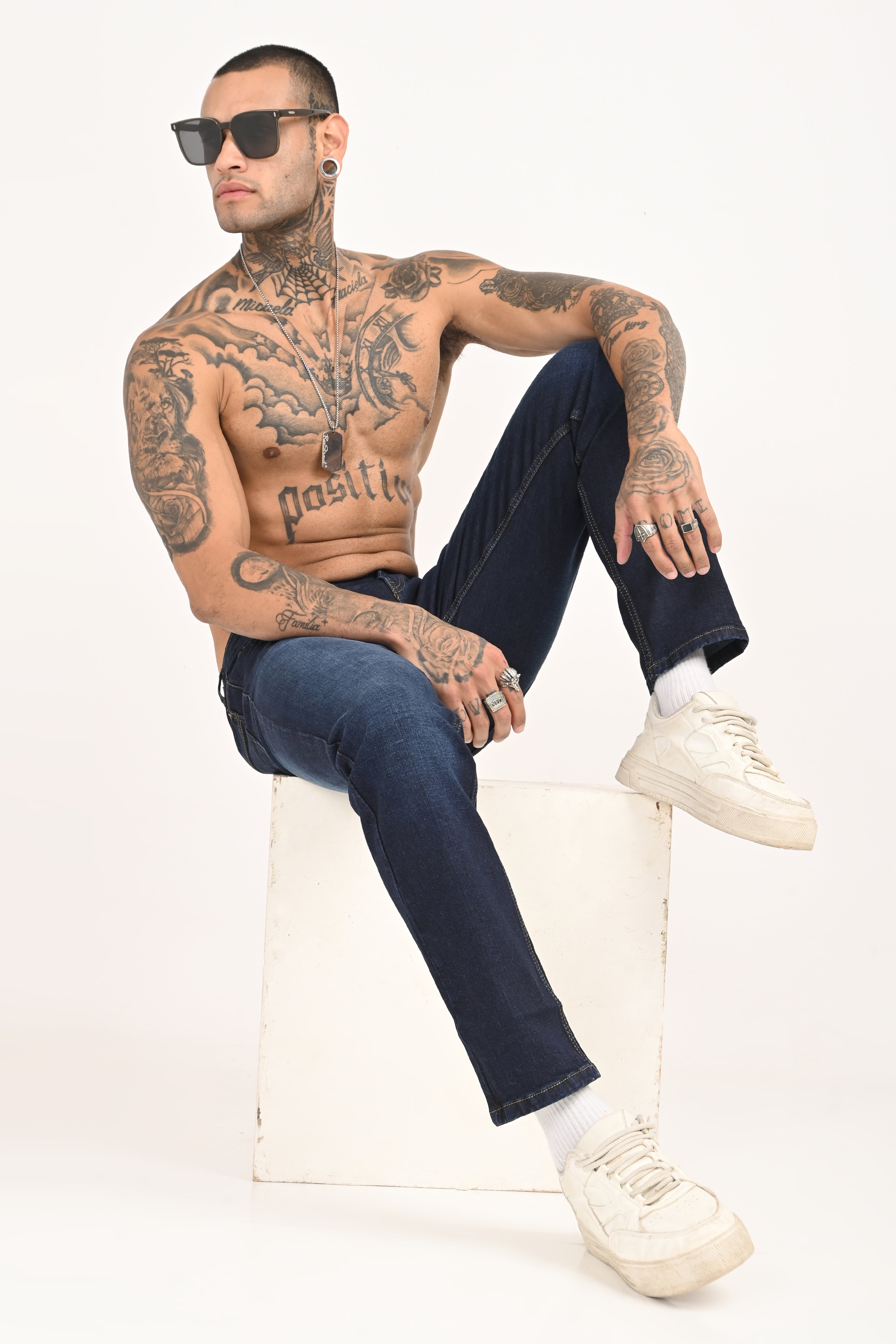 Dark blue Jeans - 1