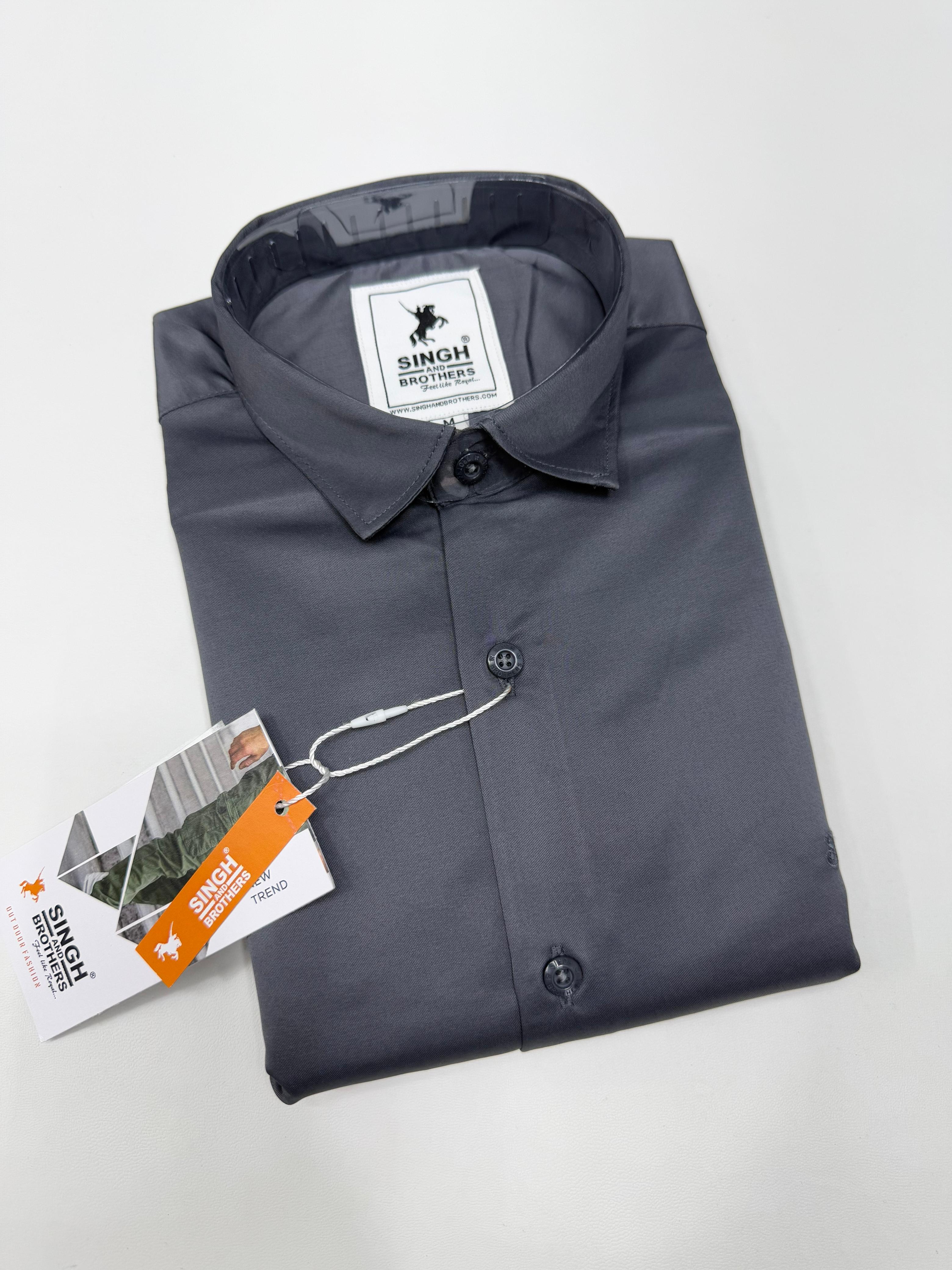 Partywear Shirt - Charcoal Grey