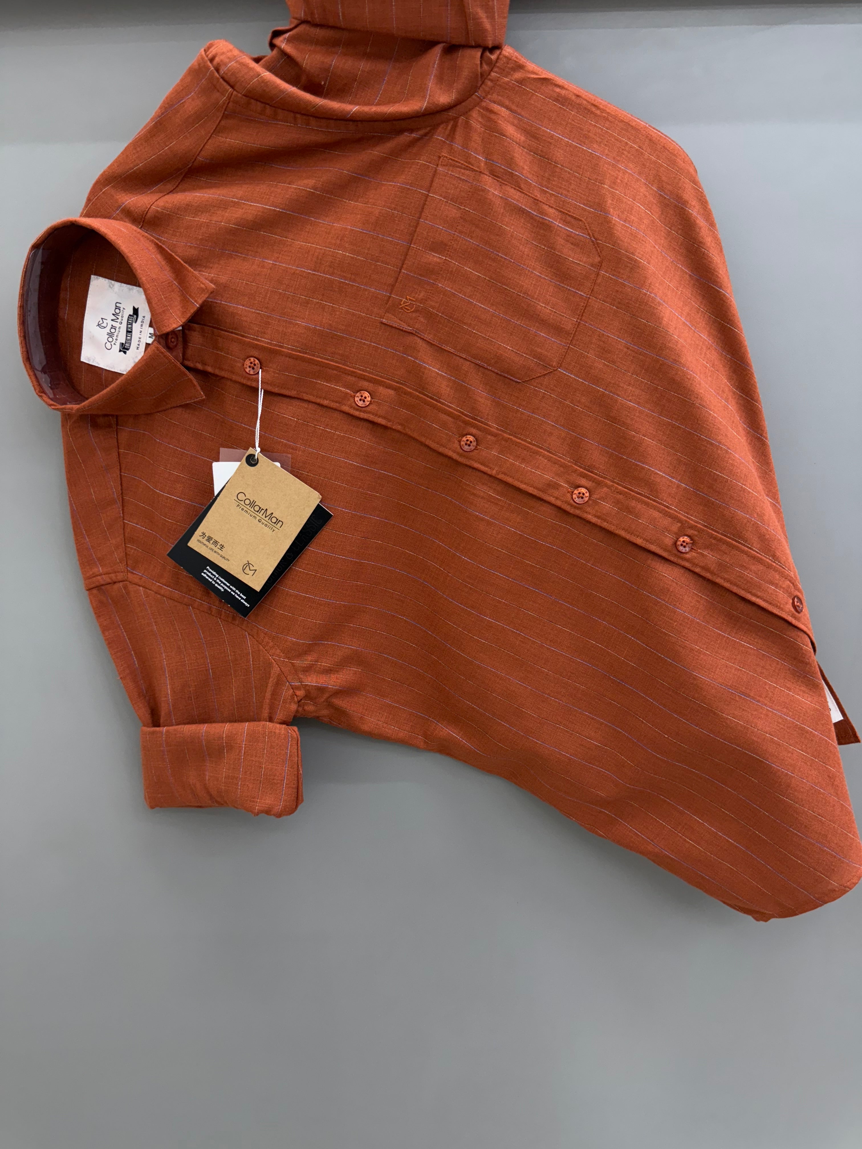 Linen Strip shirt