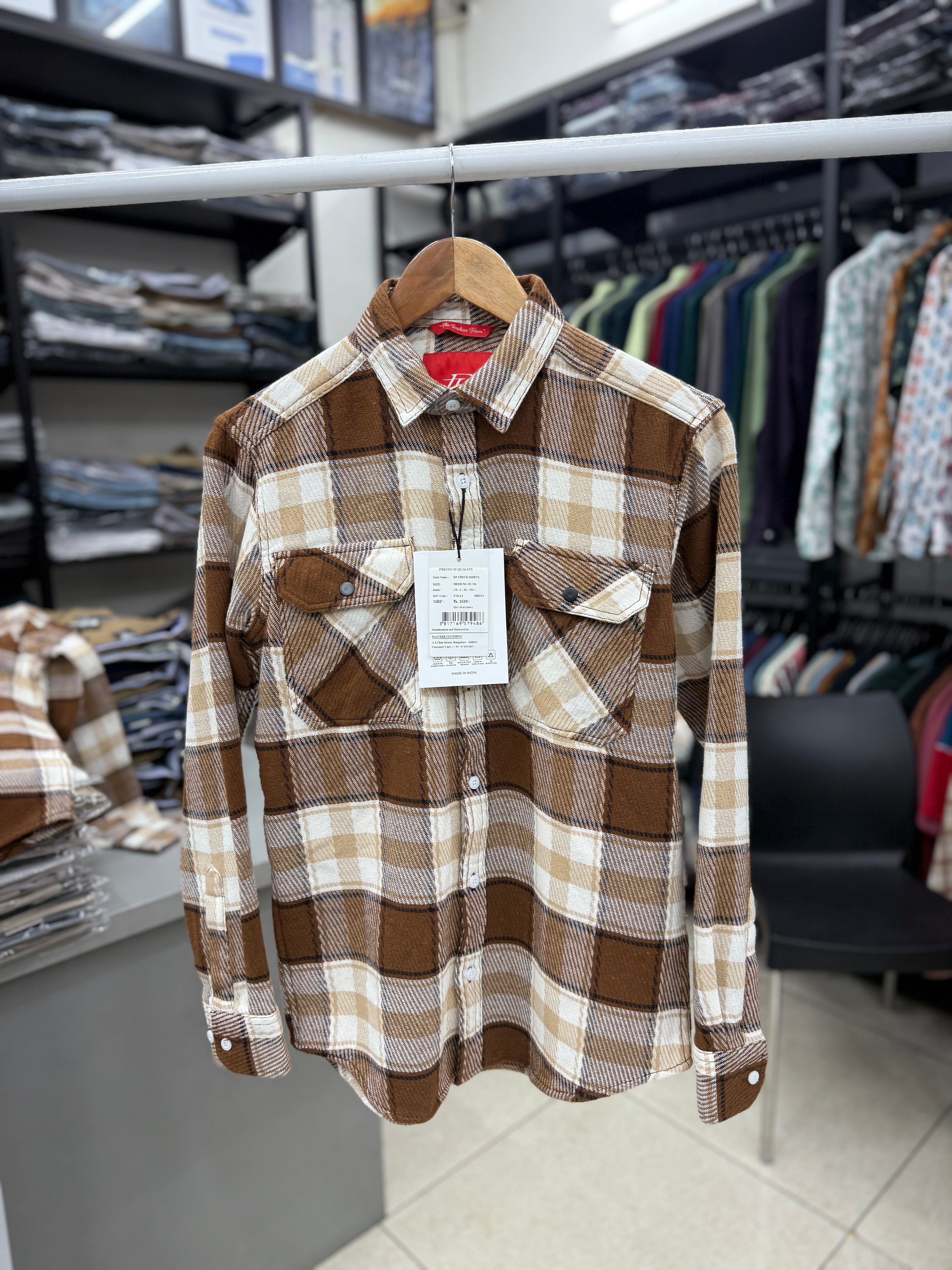 double pocket Check Shirt - 09012026