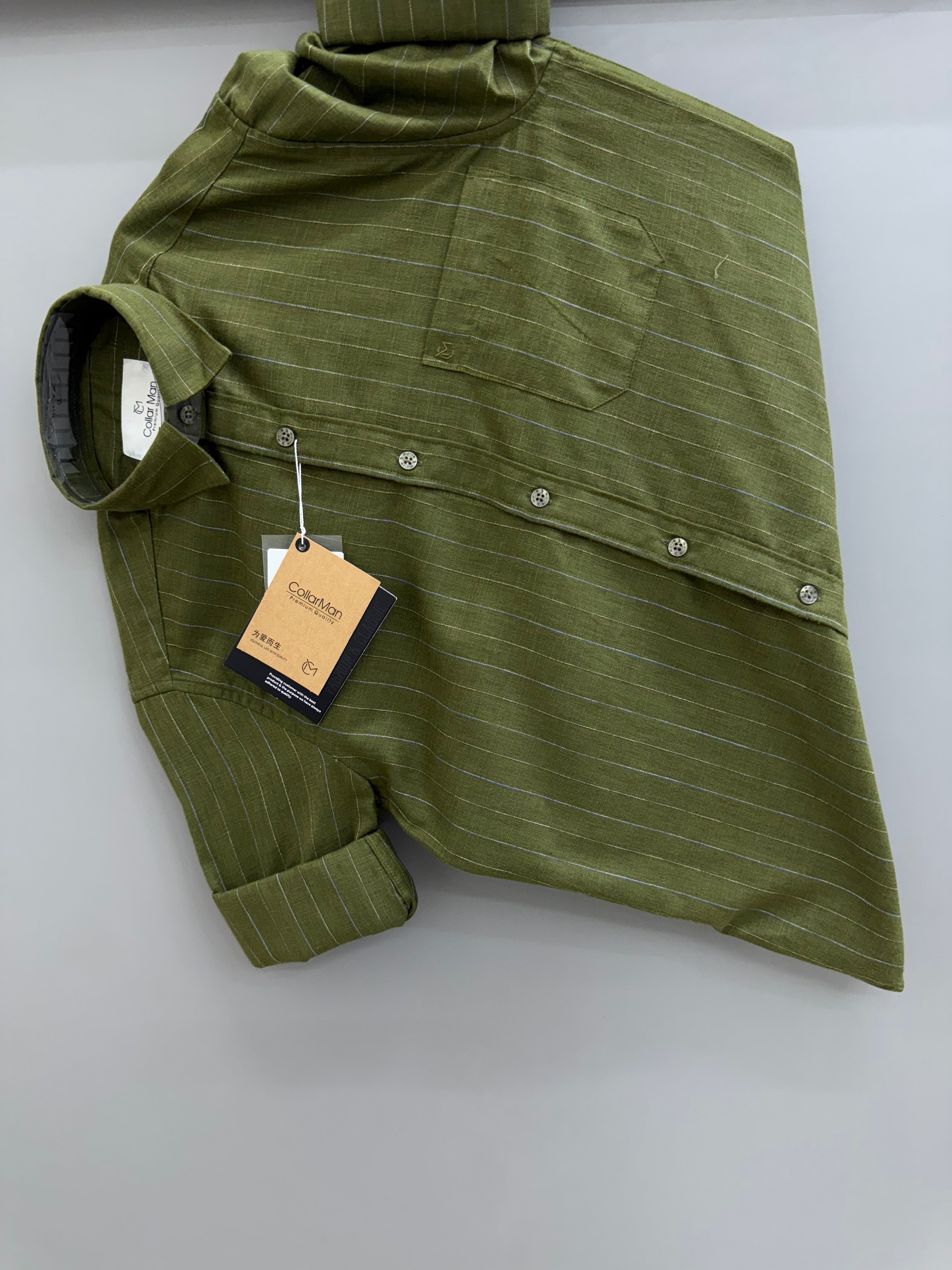 Linen Strip shirt