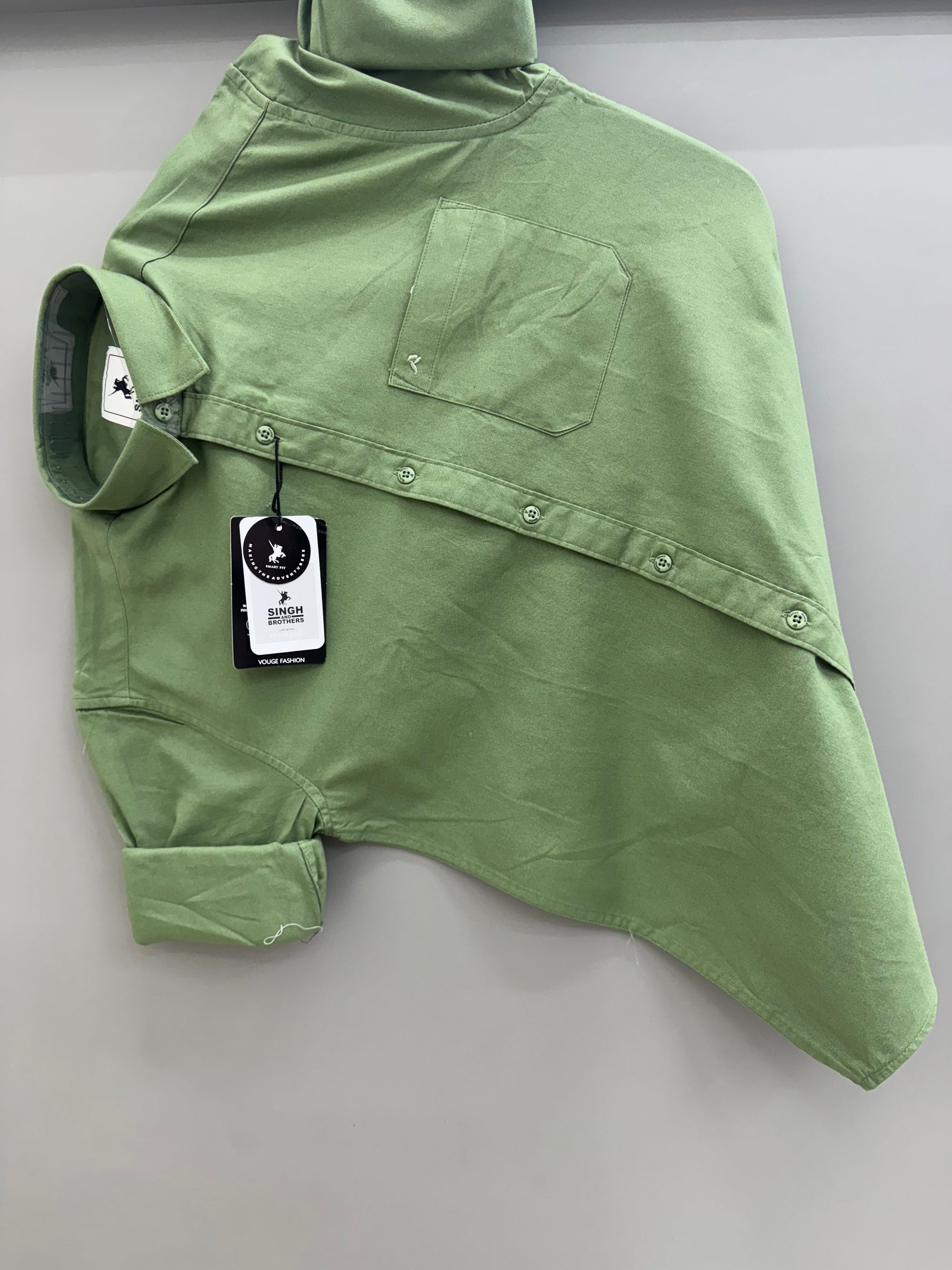 Cotton Oxford - Olive Green