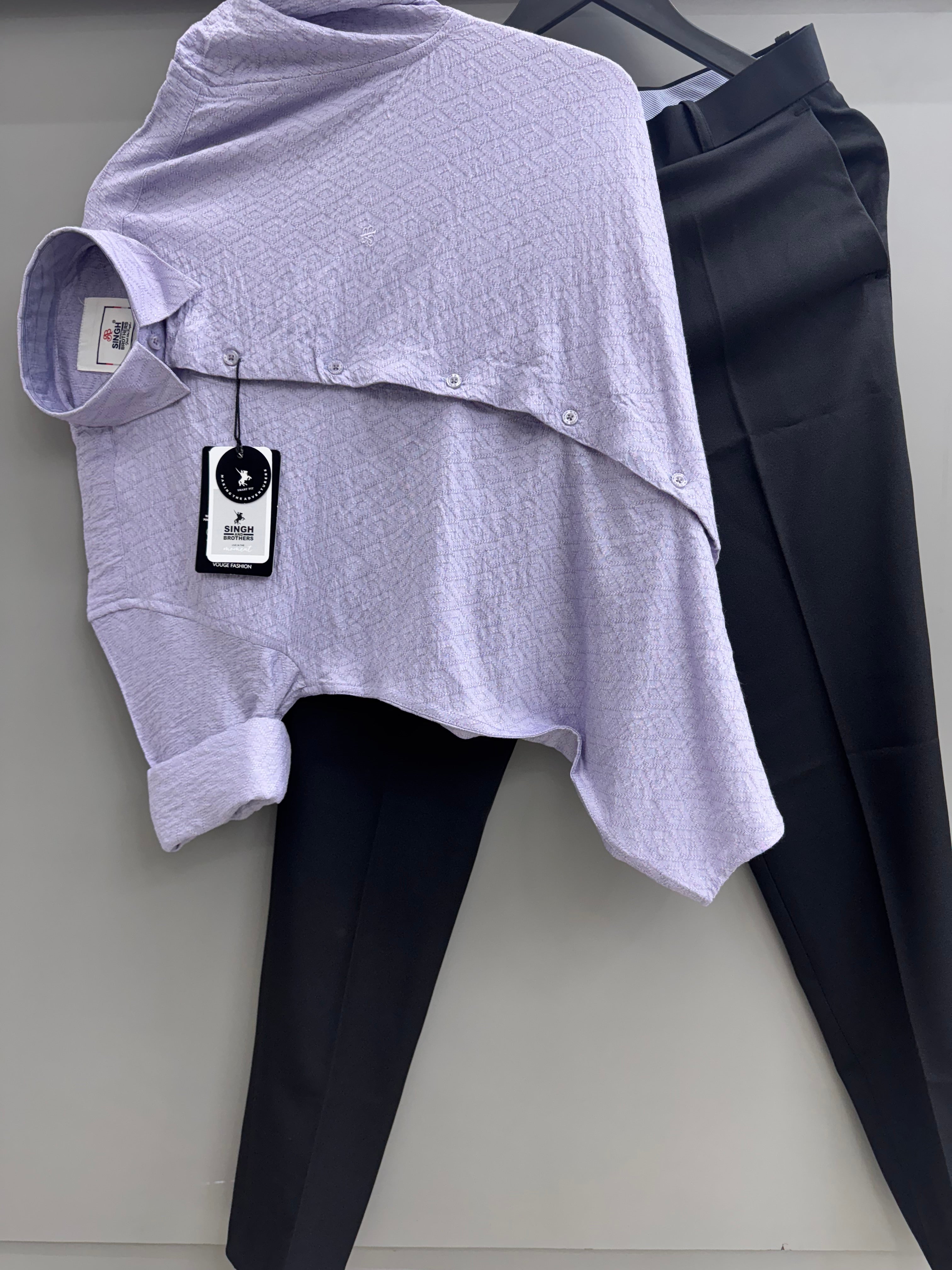 jacquard Shirt With Trouser pant