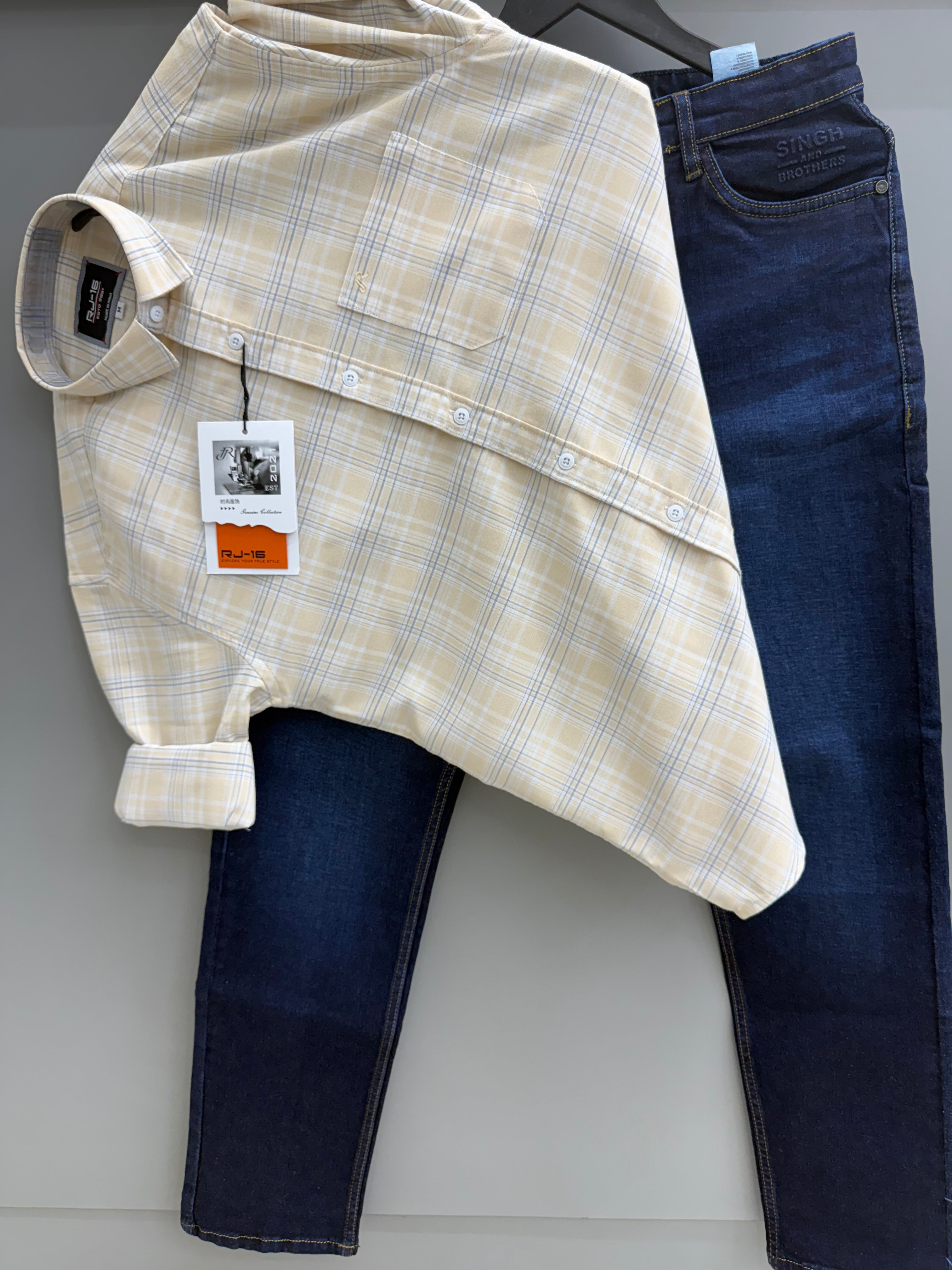 Check Shirt With jeans pant