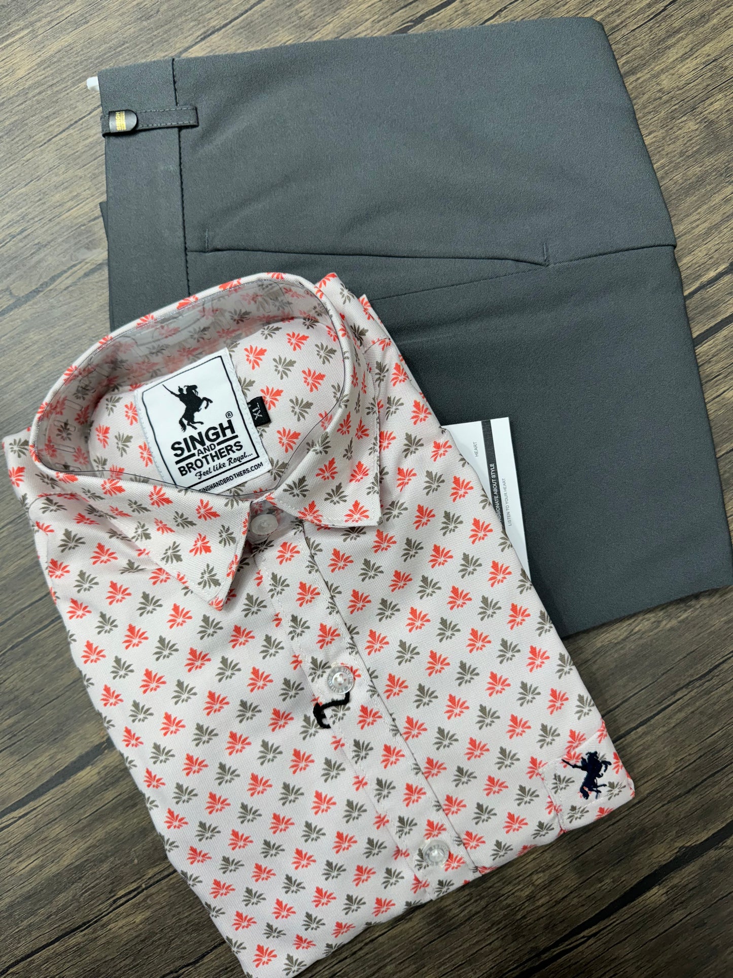 Printed Shirt with Trouser Pant (Combo)